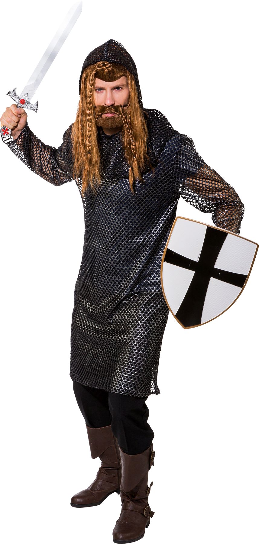Chemise en cotte de mailles à capuche