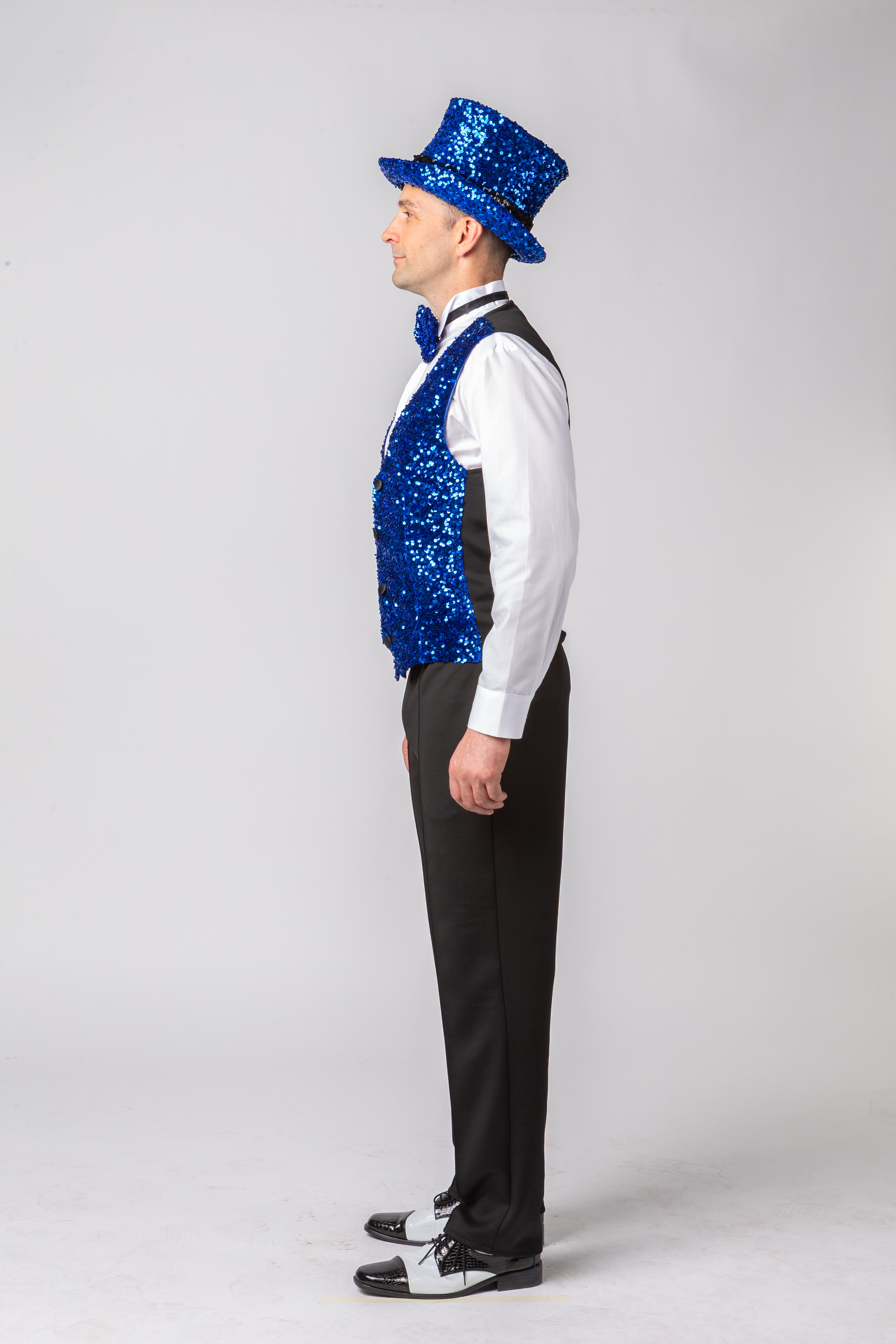 sequin vest, blue sequin vest, blue