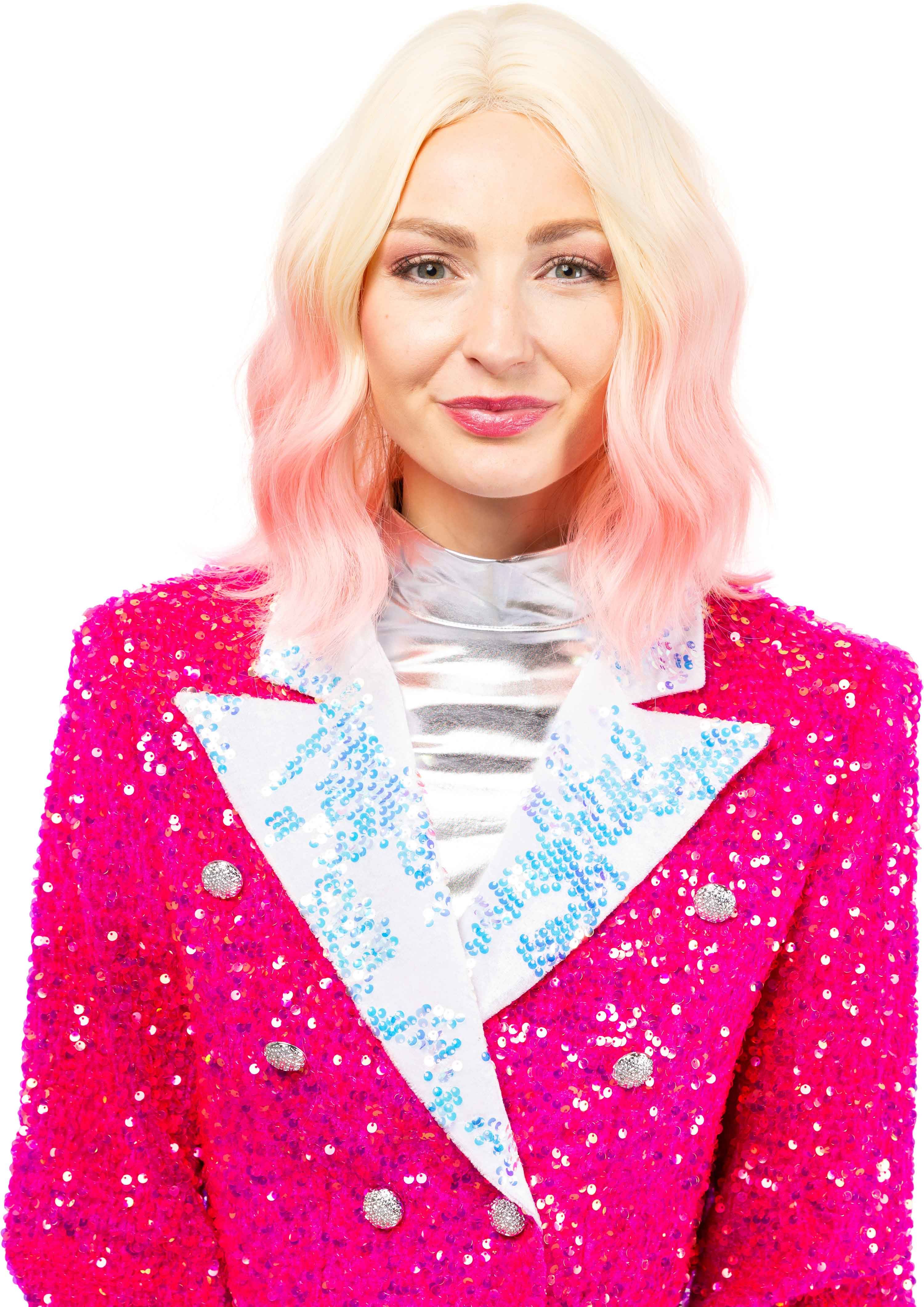Carson wig, pink