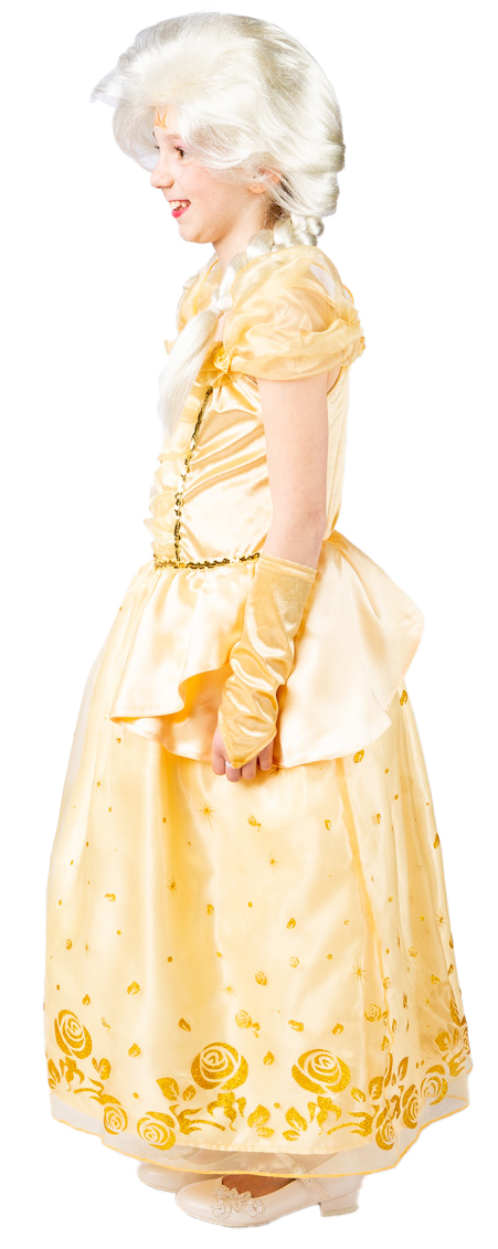 Costume de princesse jaune