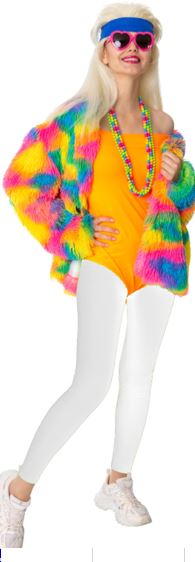 Plüschjacke, multicolor, XXL