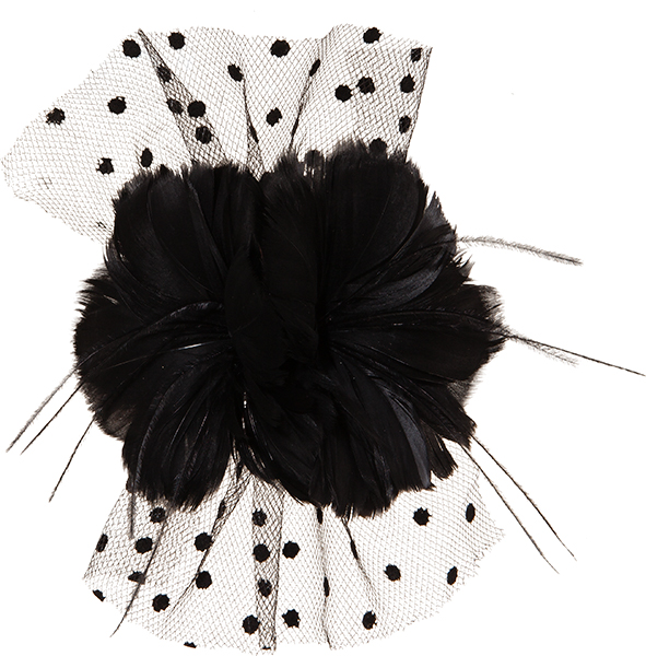 Haarschmuck, schwarz 