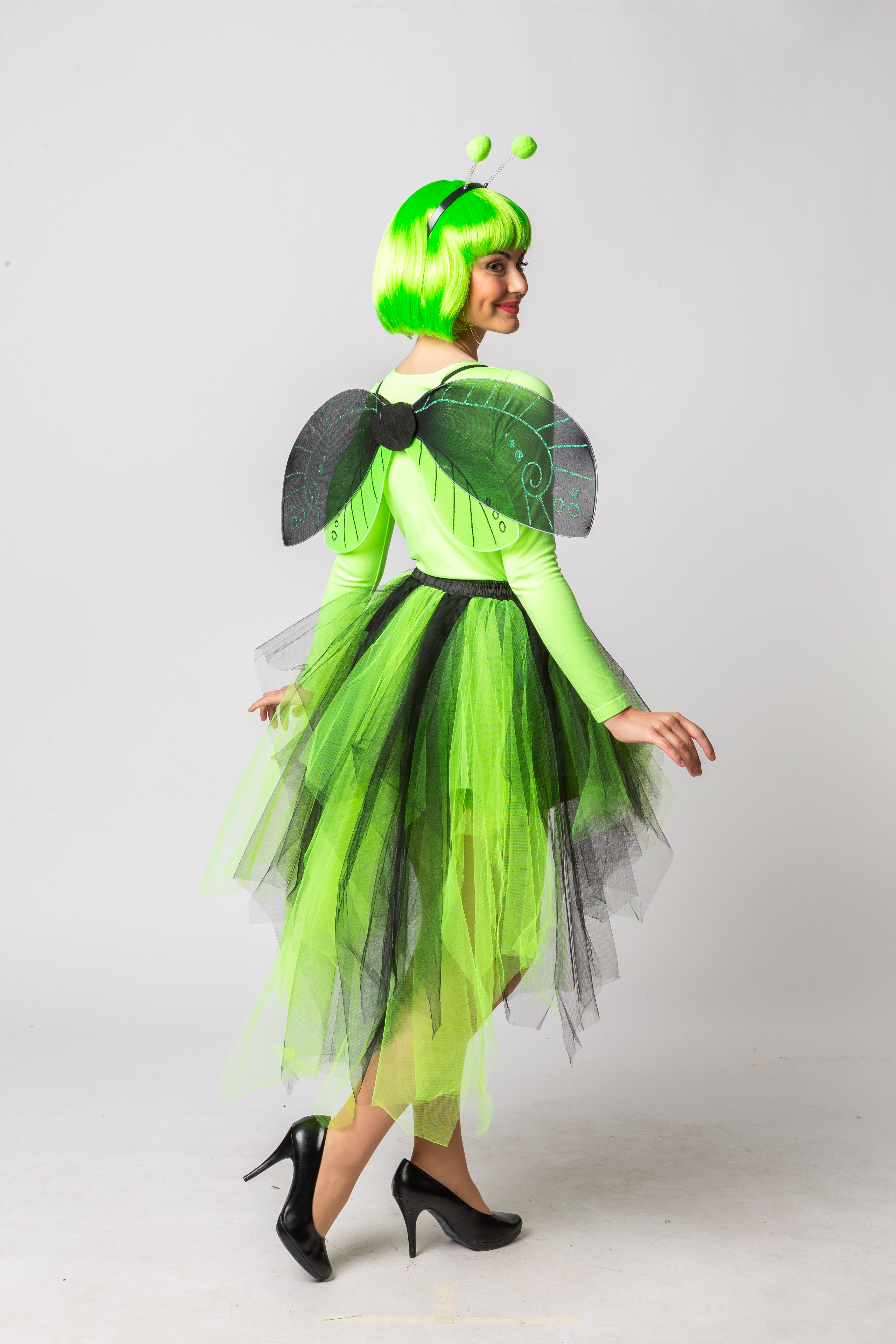 Tutu Vokuhila, green/black