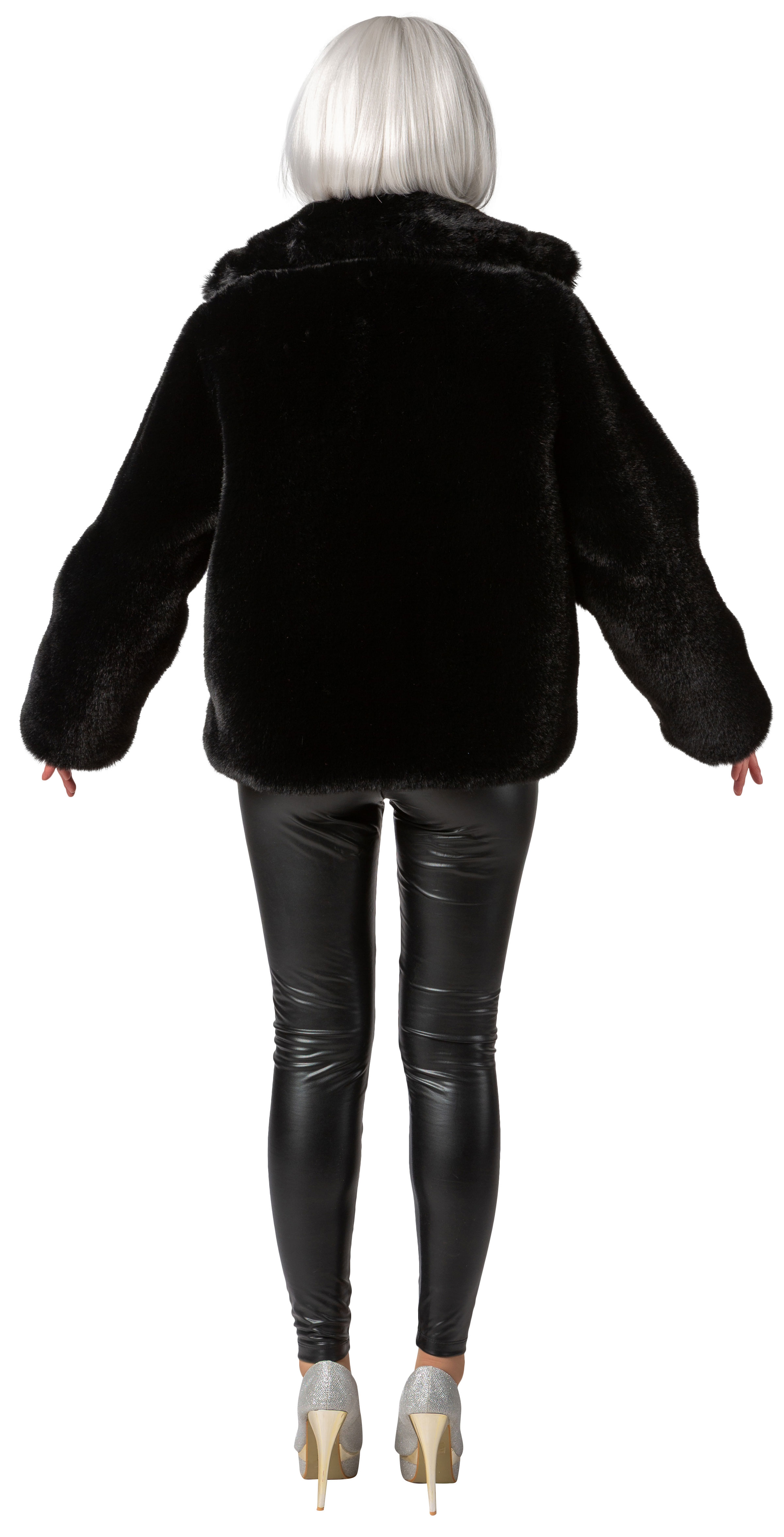 Veste en peluche, noir