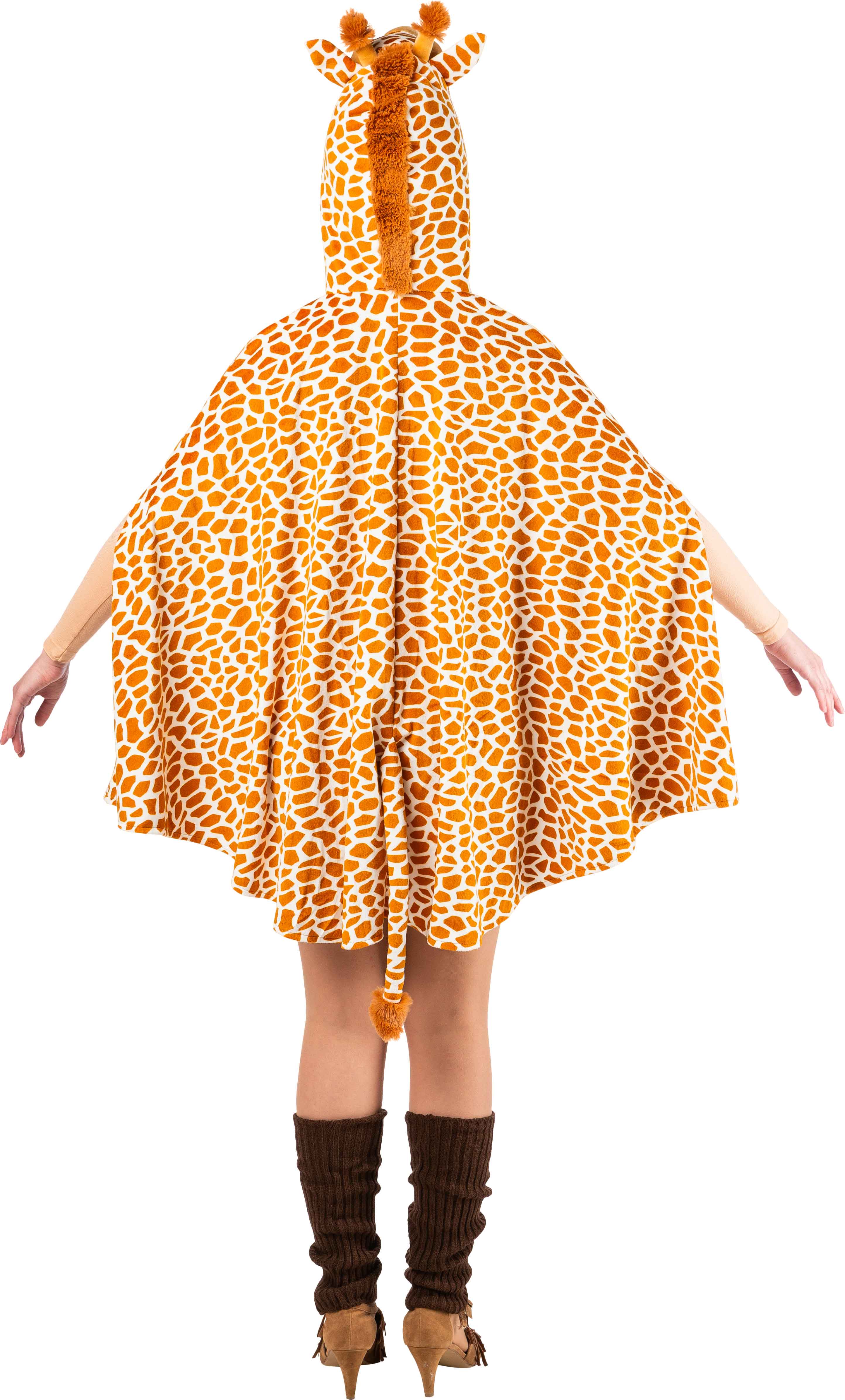 Poncho animalier, girafe