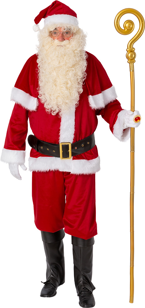 Costume de Père Noël avec pèlerine, rouge 