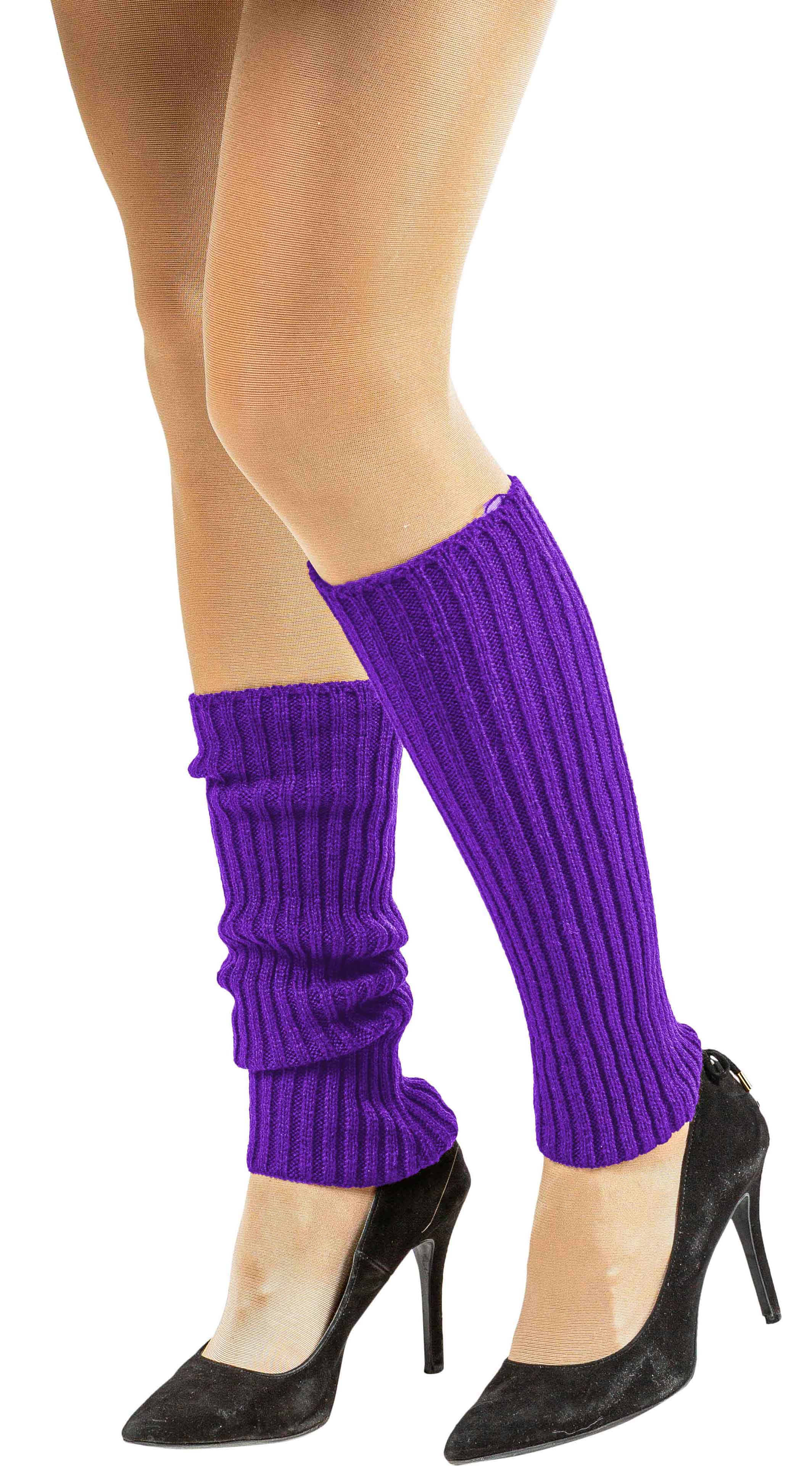 Beinstulpen, Strick, 40cm, lila