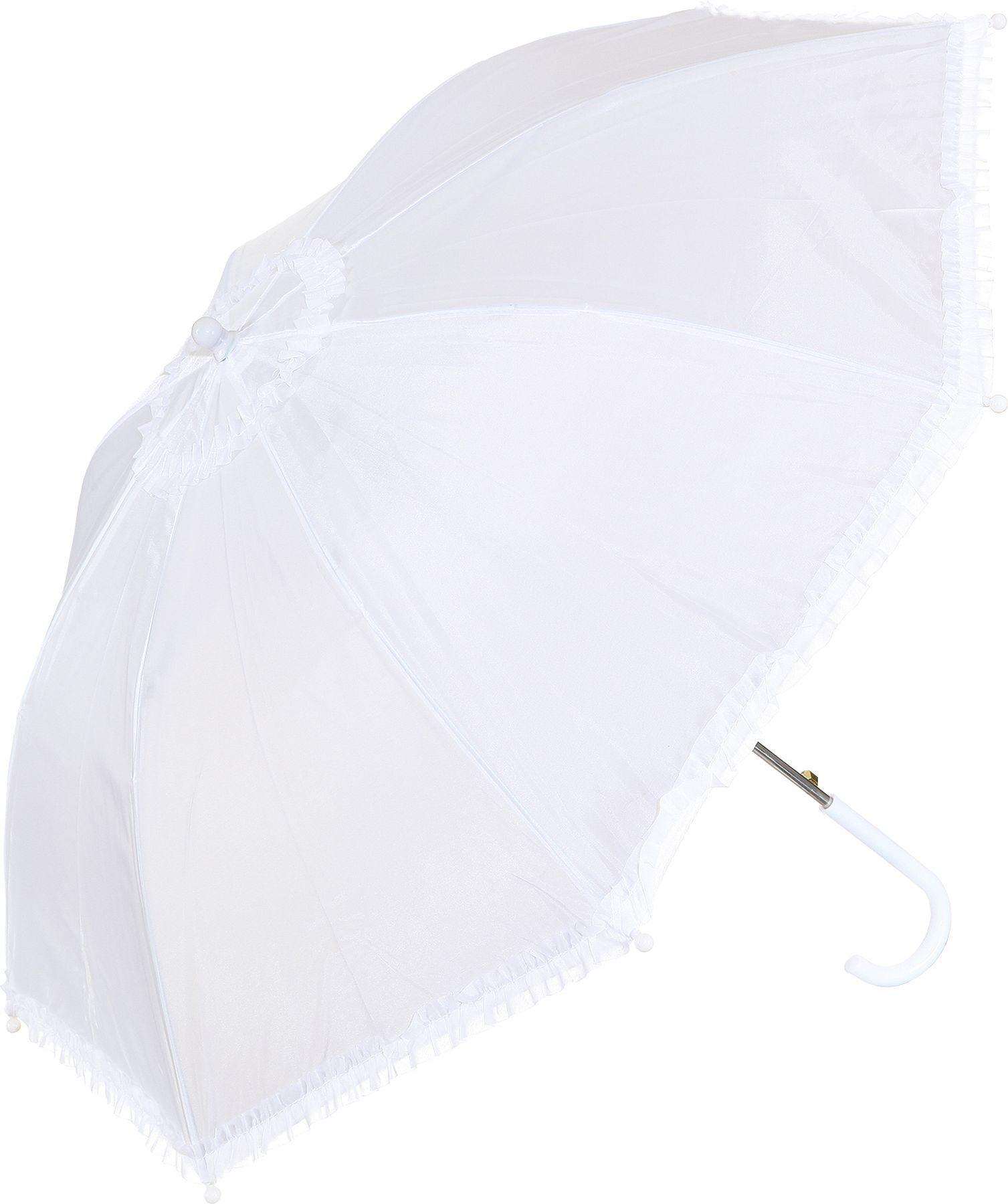 Parapluie à volants, blanc