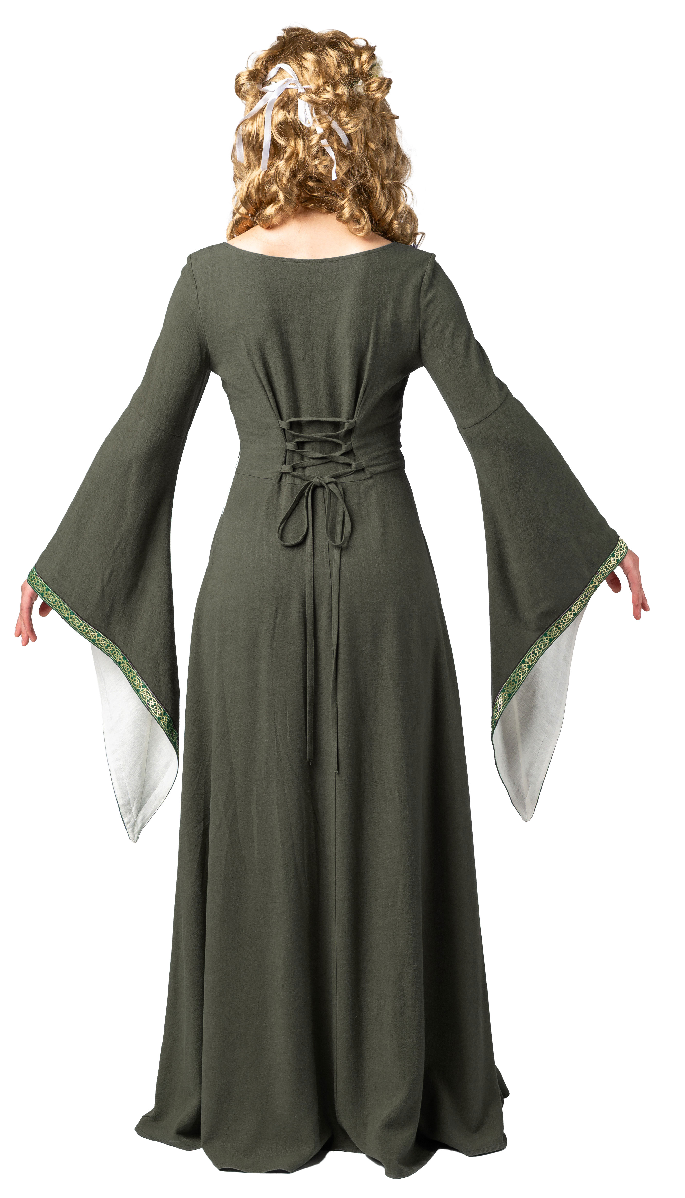 Mittelalterliche Magd, grün
