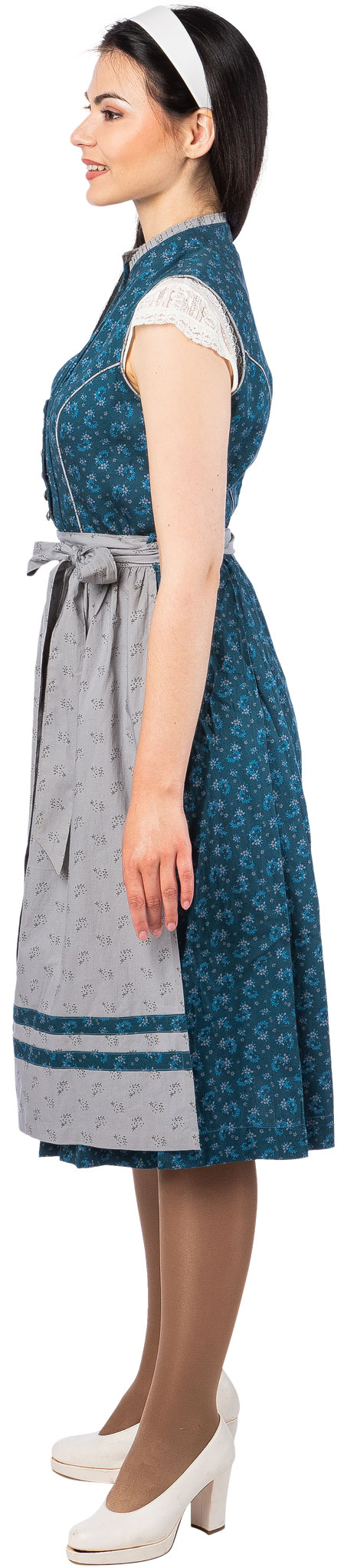 Dirndl « Maeva » bleu-gris