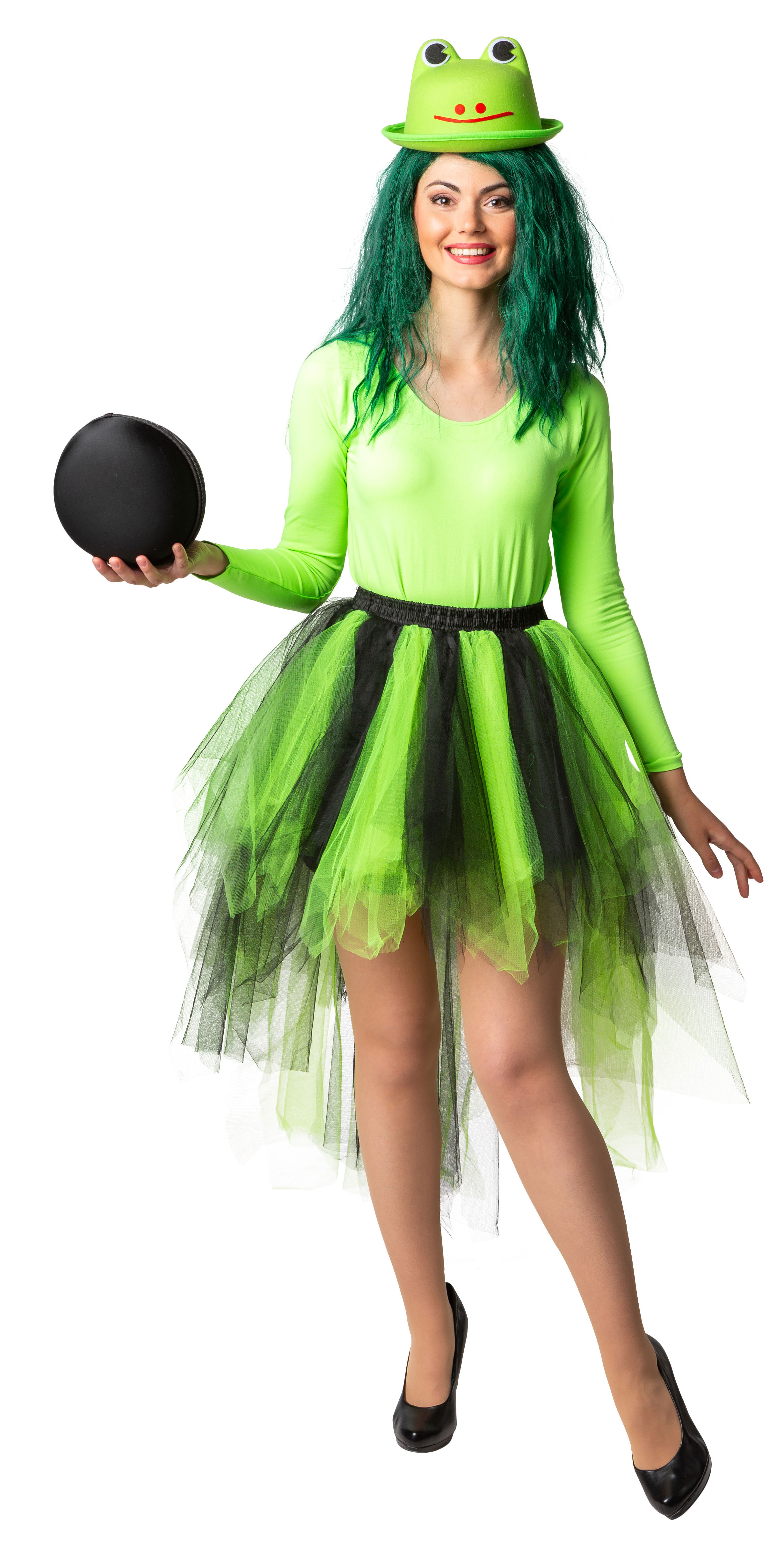 Tutu Vokuhila, grün/schwarz