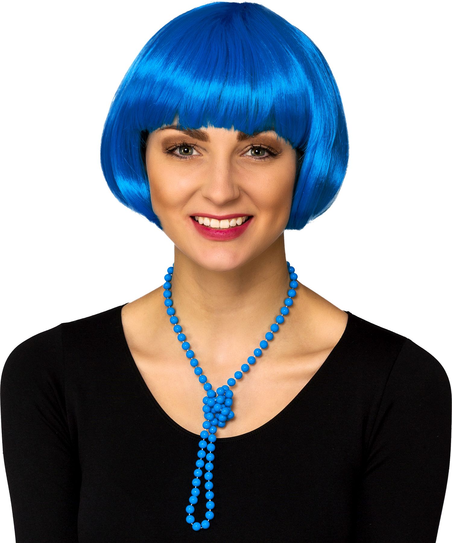 Bob-Perücke, blau