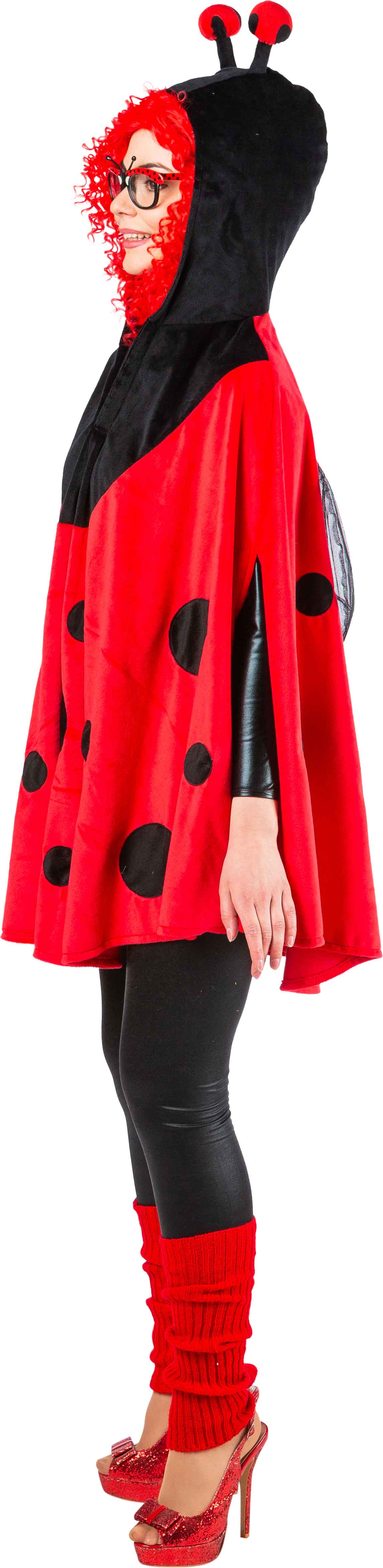 Poncho animalier, coccinelle