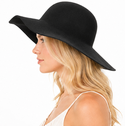 Floppy hat, black