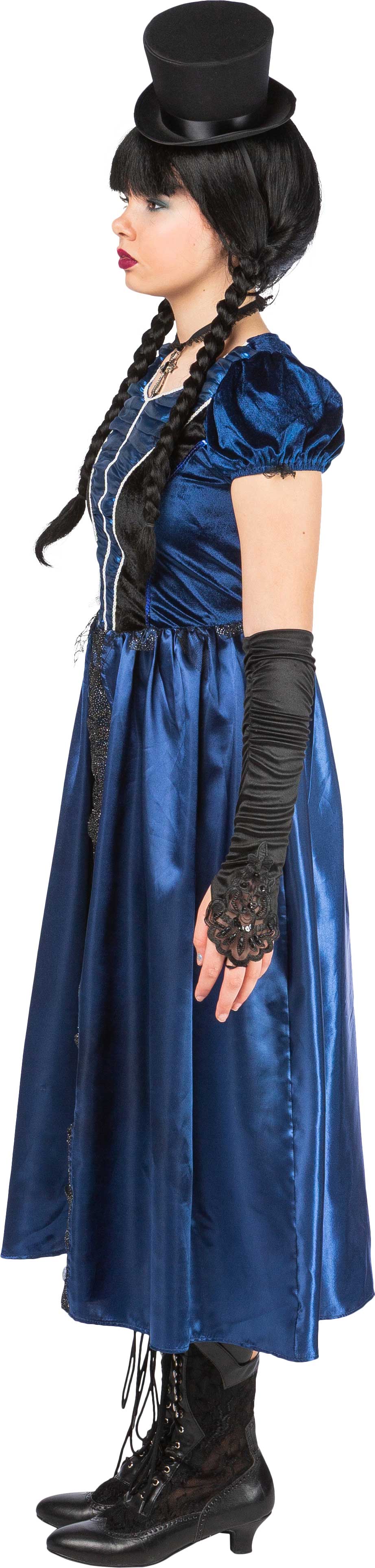 Costume de sorcière bleu-noir