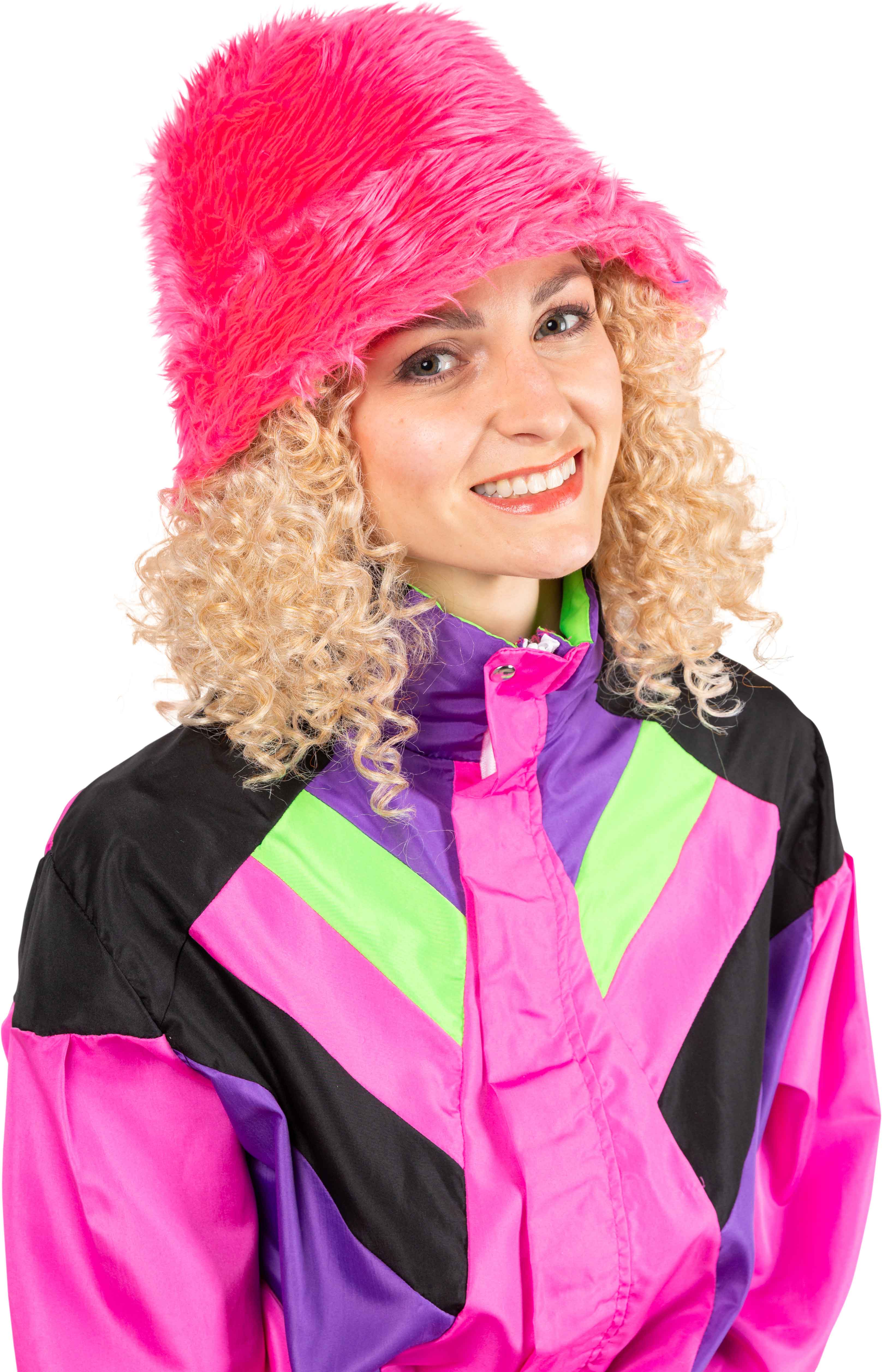 Fischermütze Fell, pink