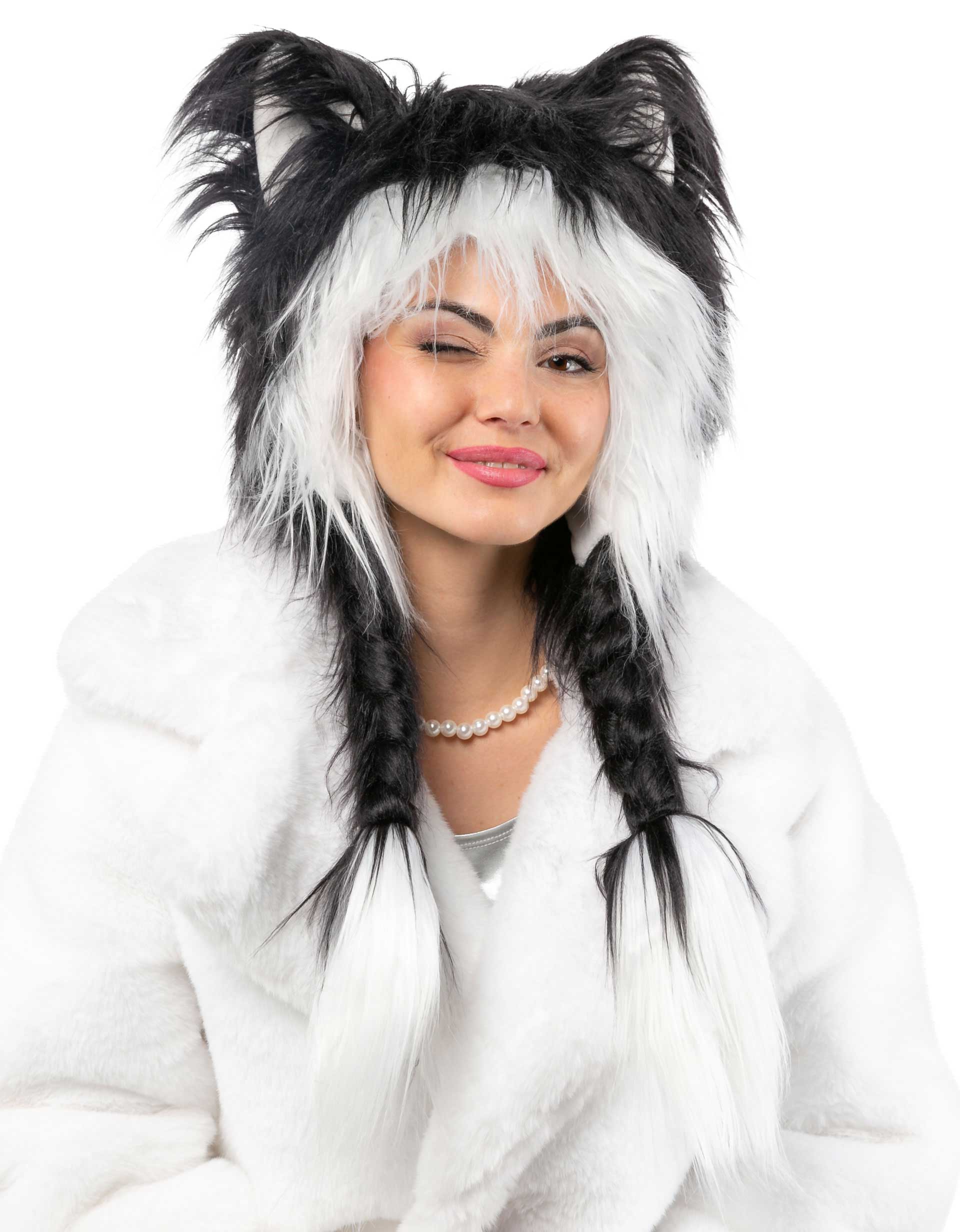 Bonnet en peluche hirsute