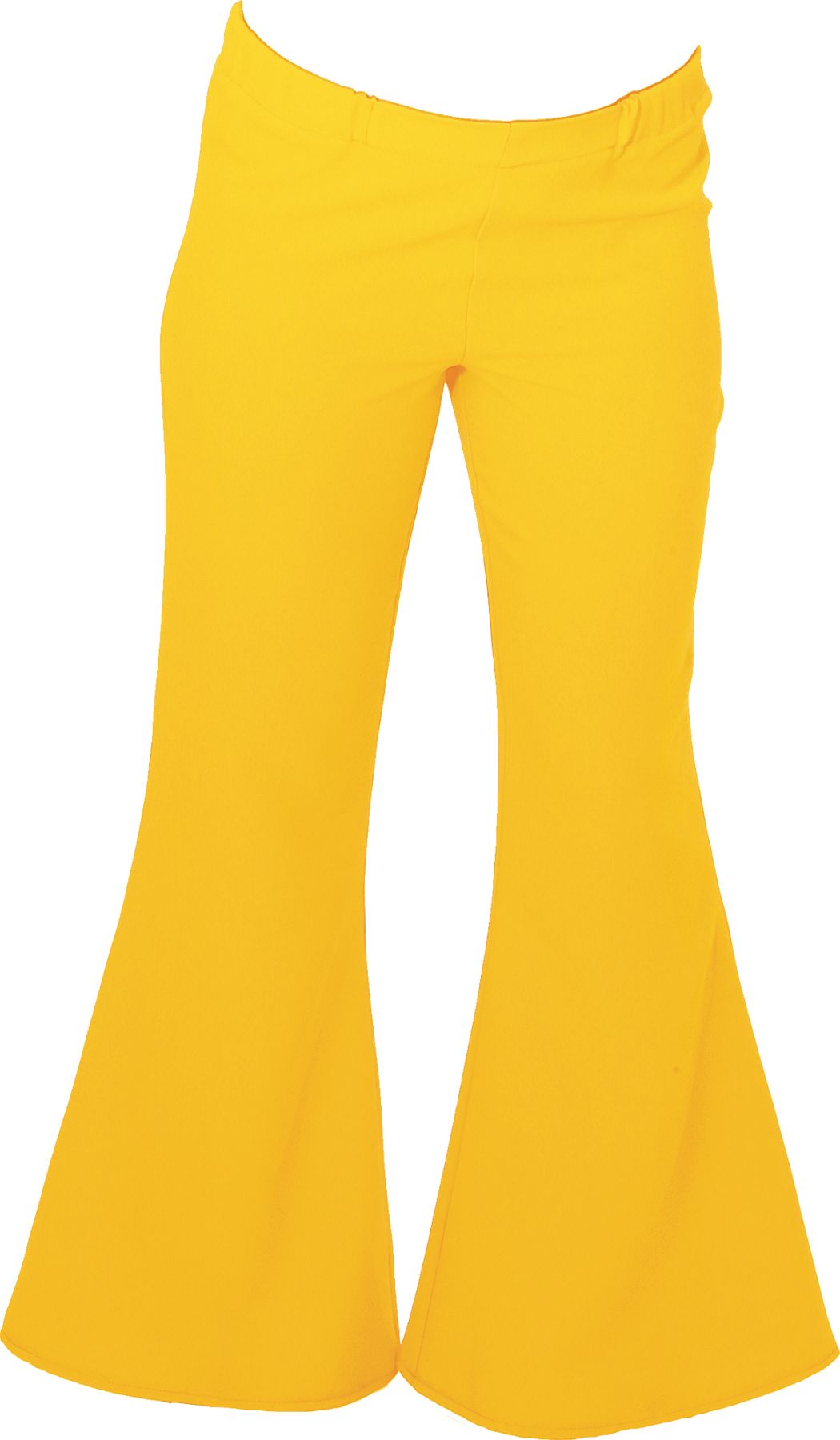 Ladie's flared pants, yellow