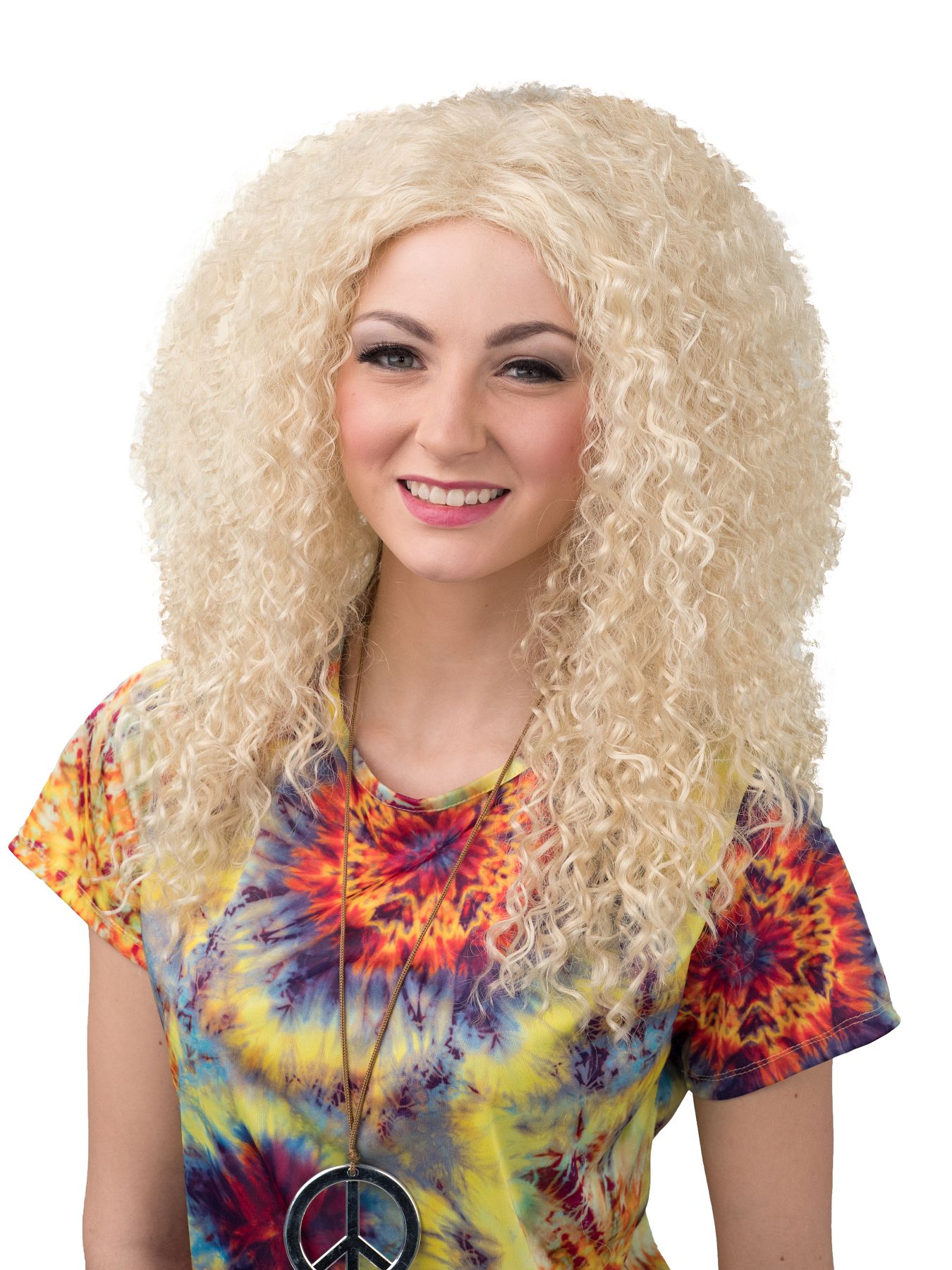 Ladies wig blond wavy