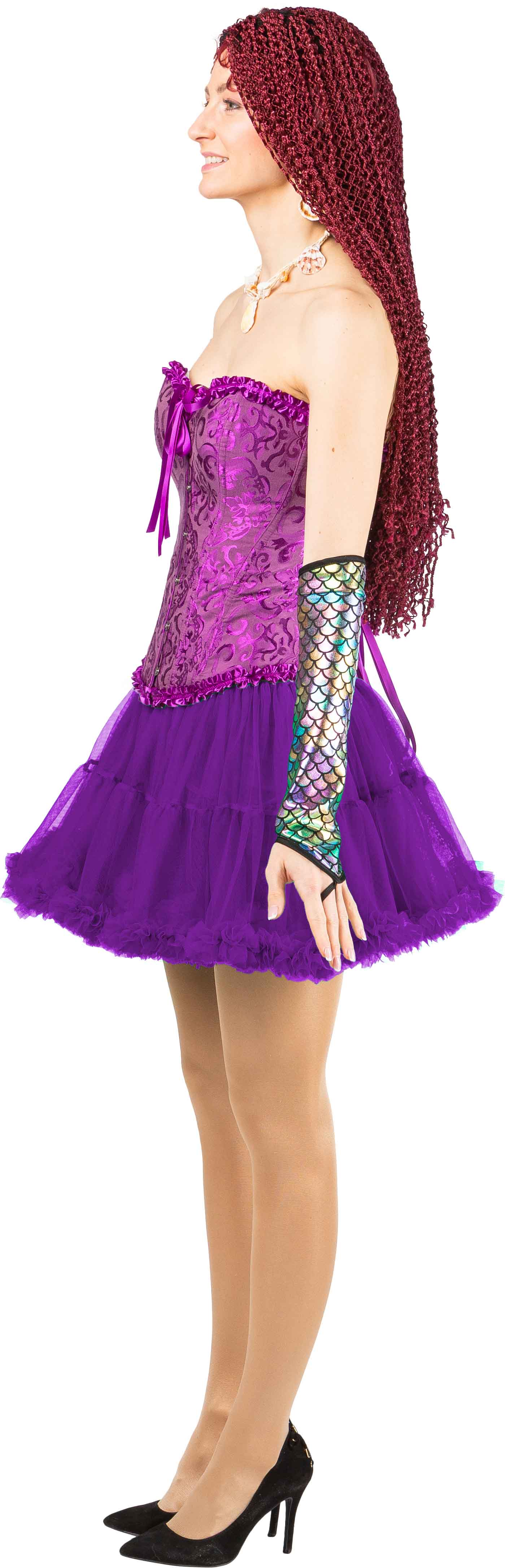 Short tutu with a frill, purple