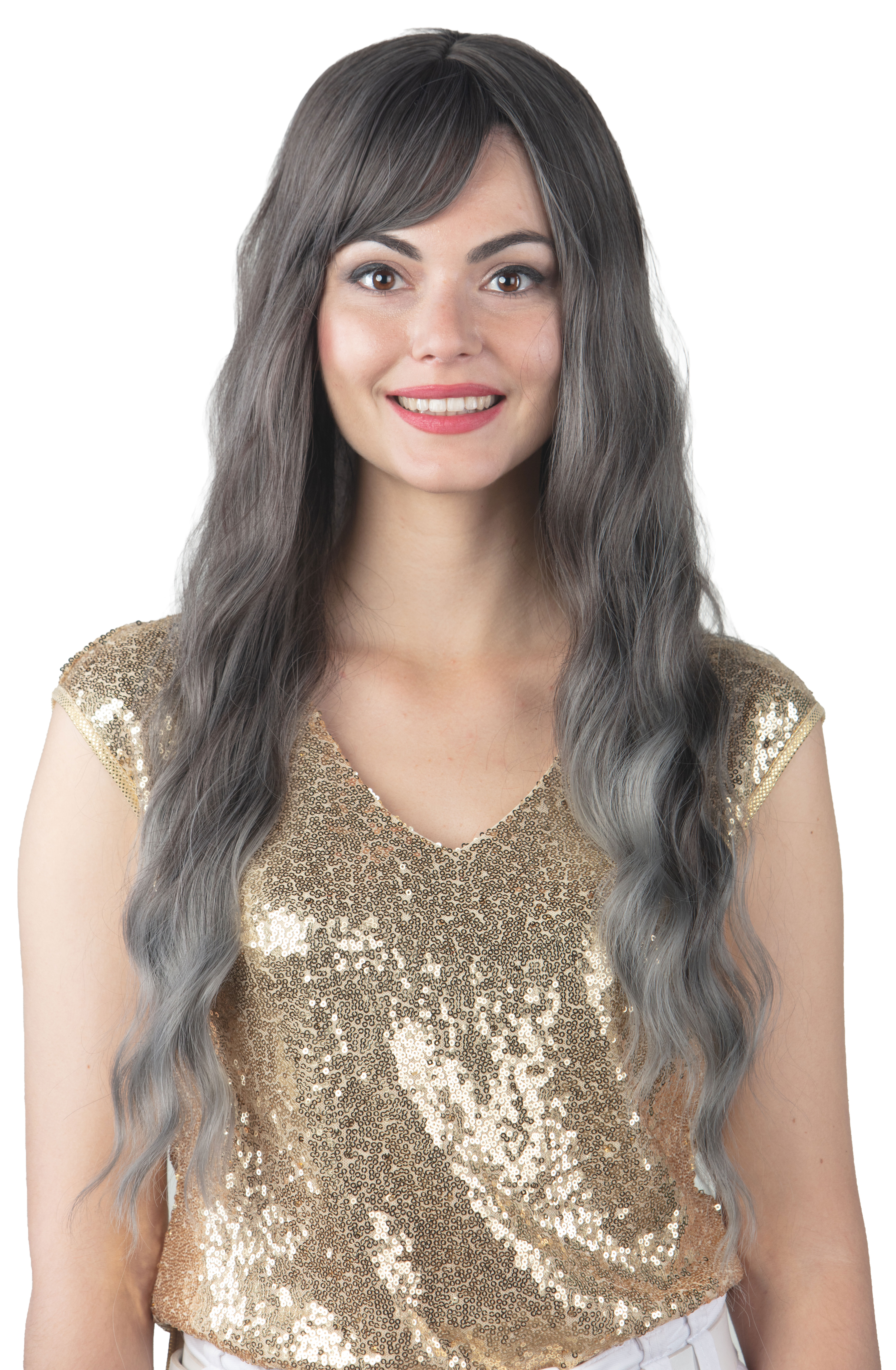 Perücke Batson, grau