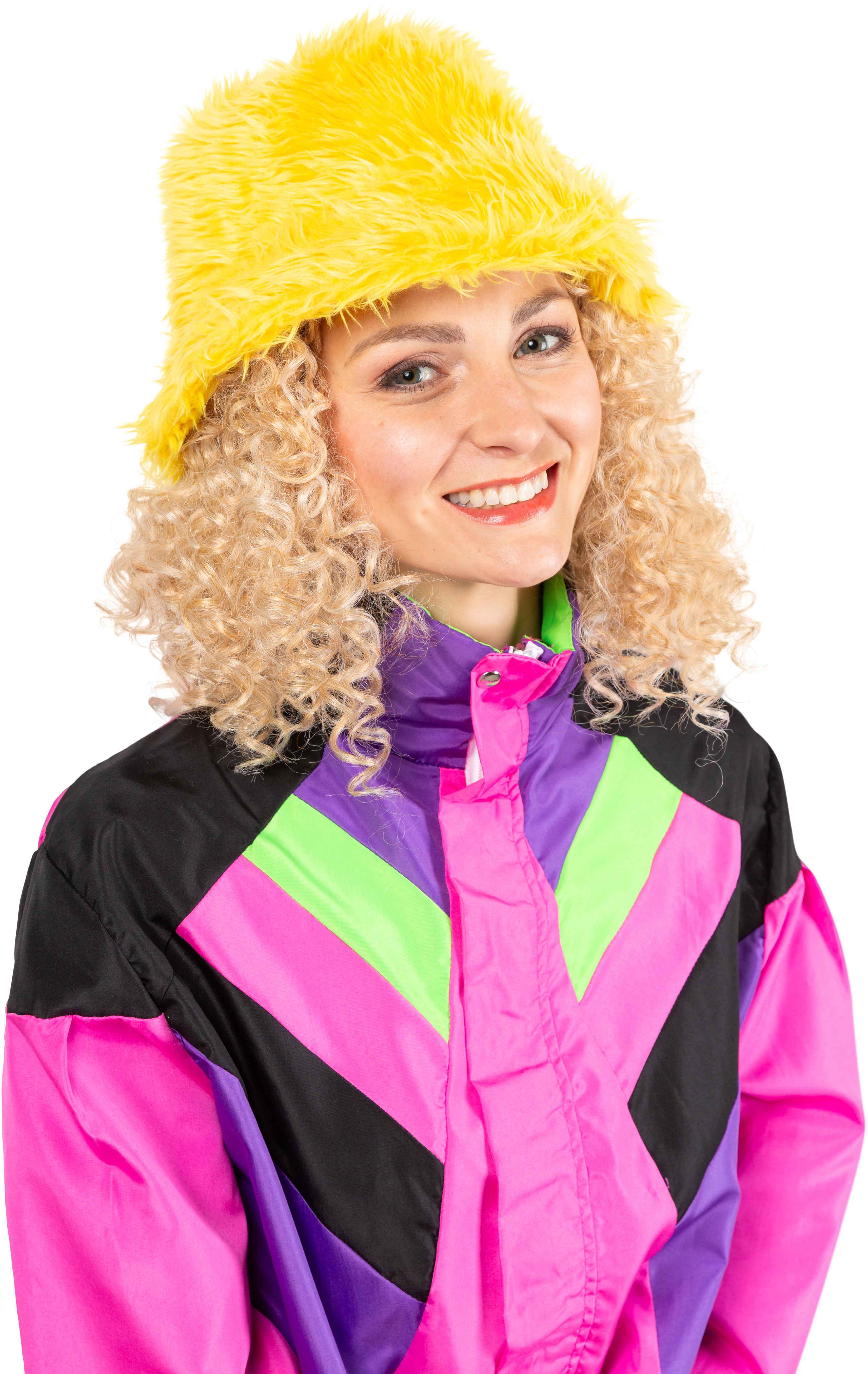 Fischermütze Fell, gelb