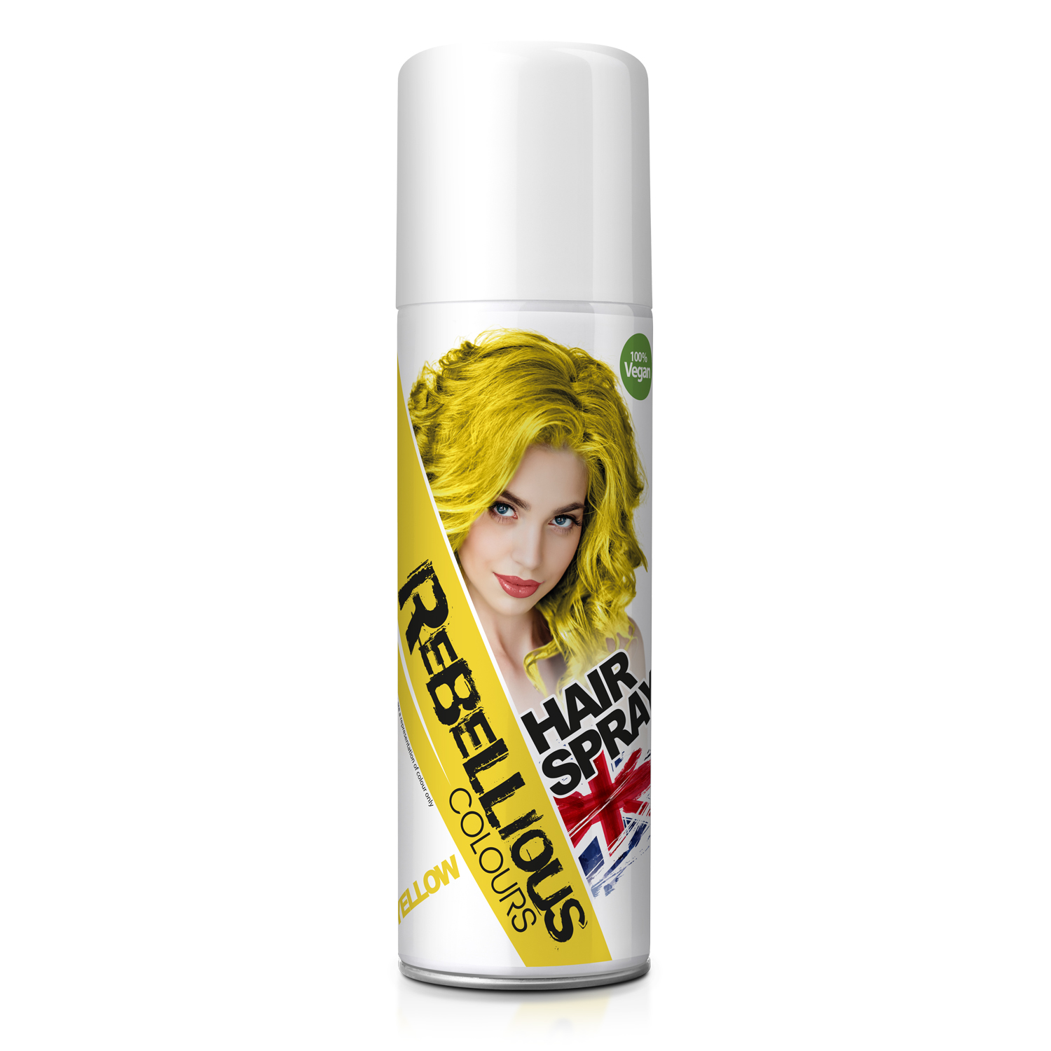 Hair spray colored, yellow