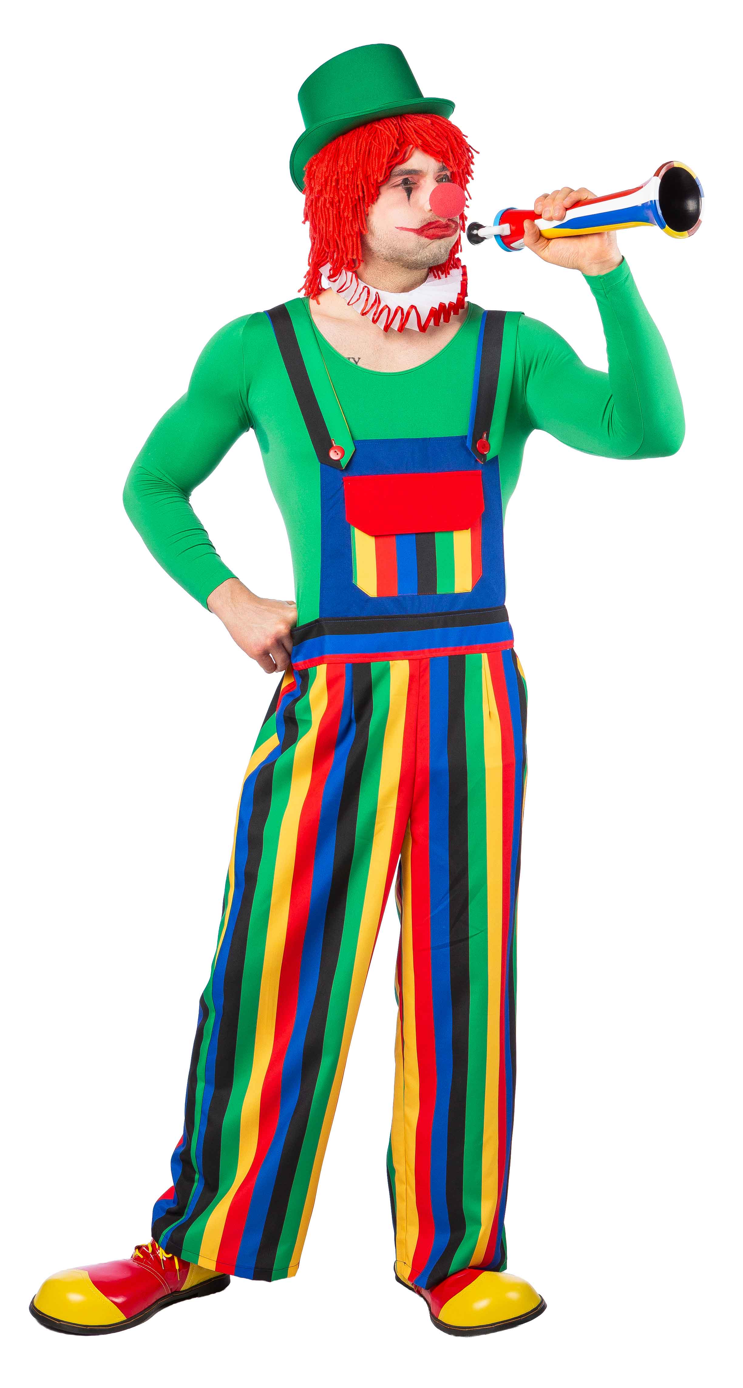 Clown pants with stripes