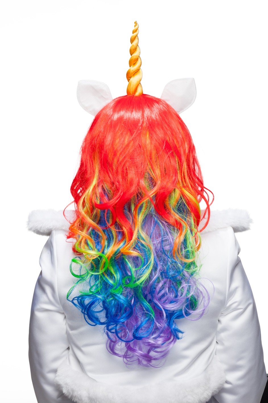 Unicorn wig, colored