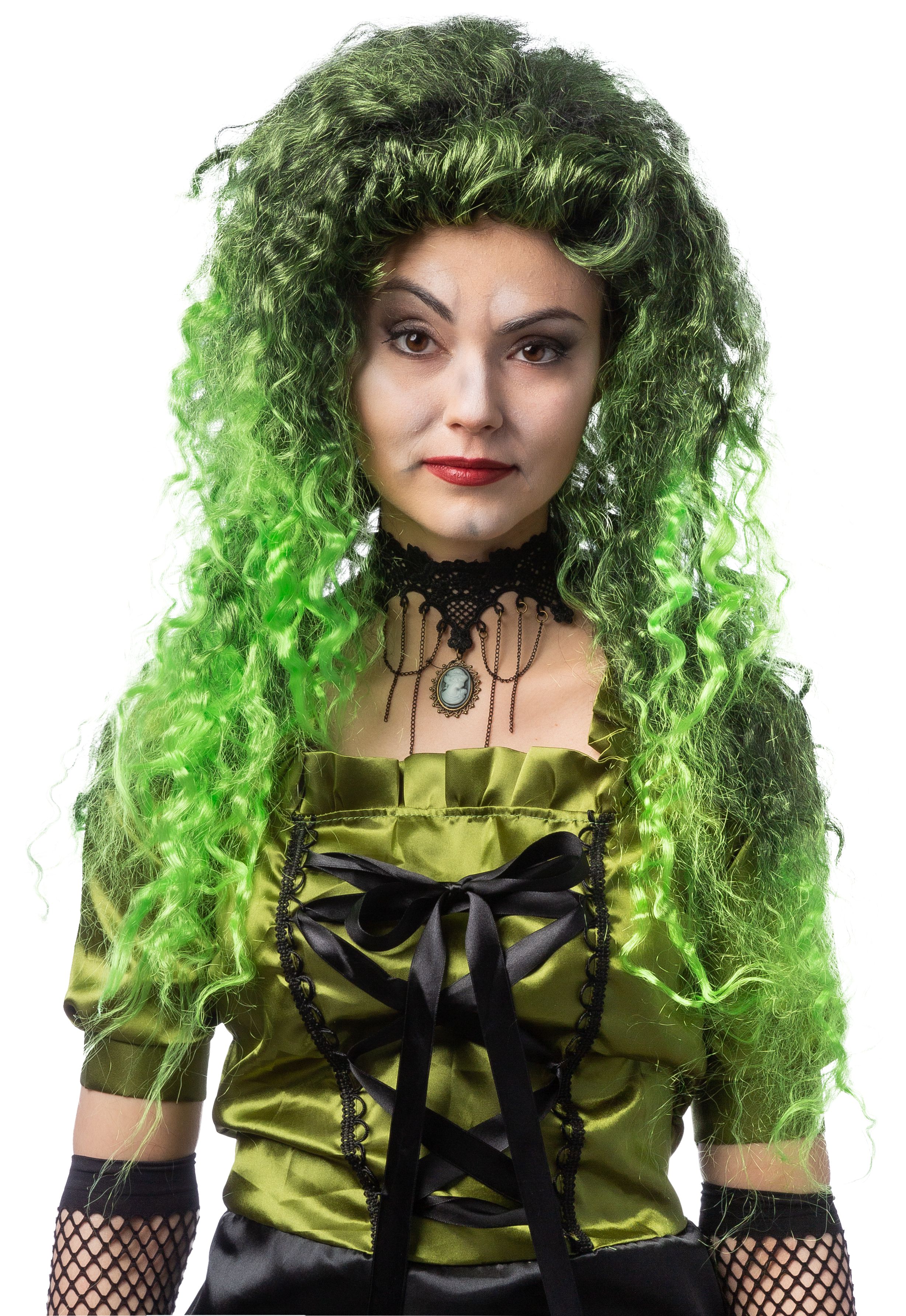 Green 2025 witch wig