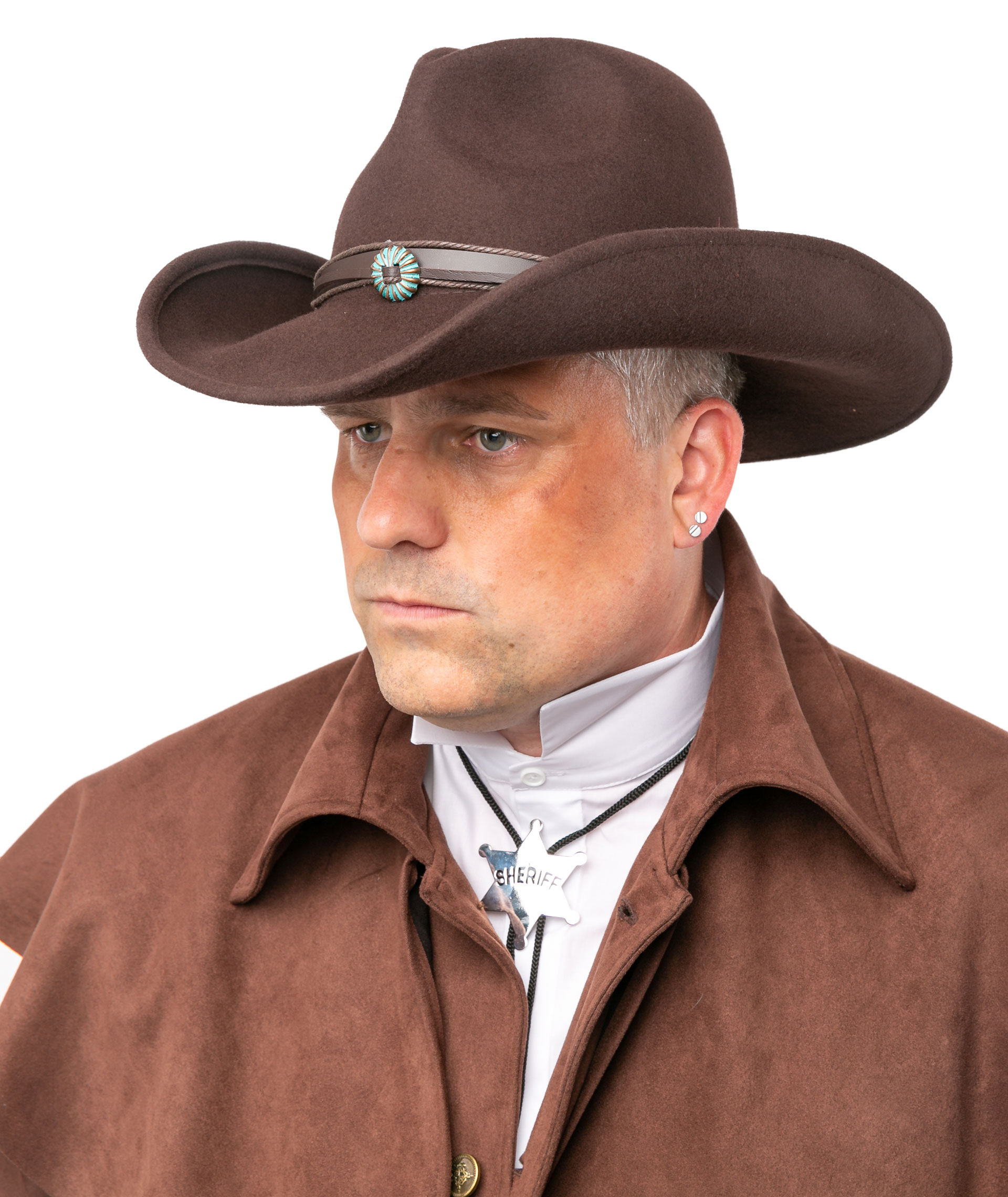 Chapeau de cowboy, marron