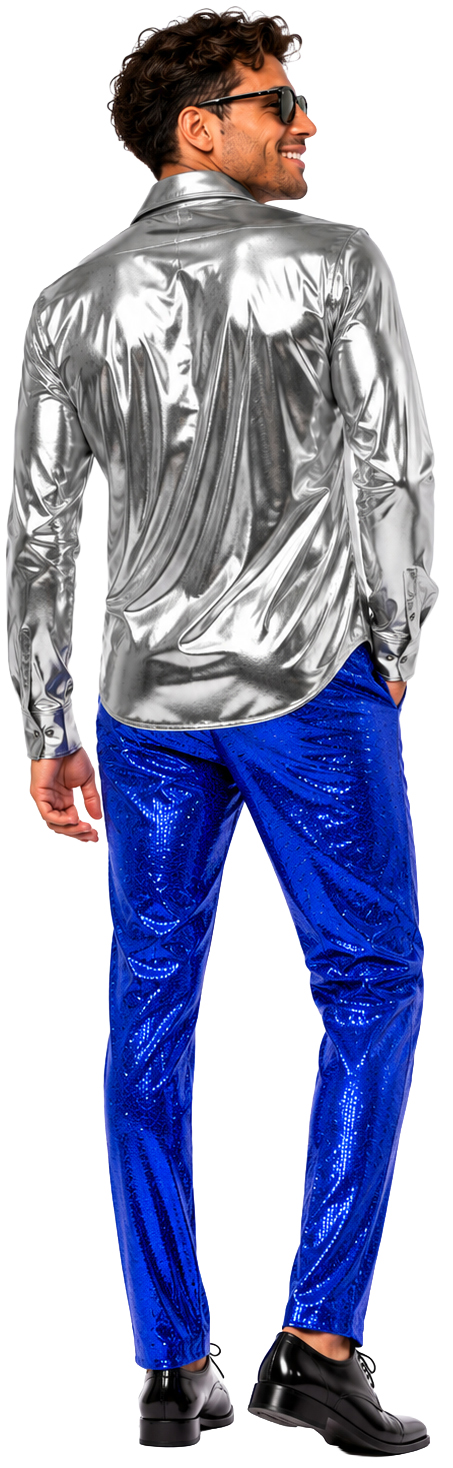 Chemise métallisée, argent