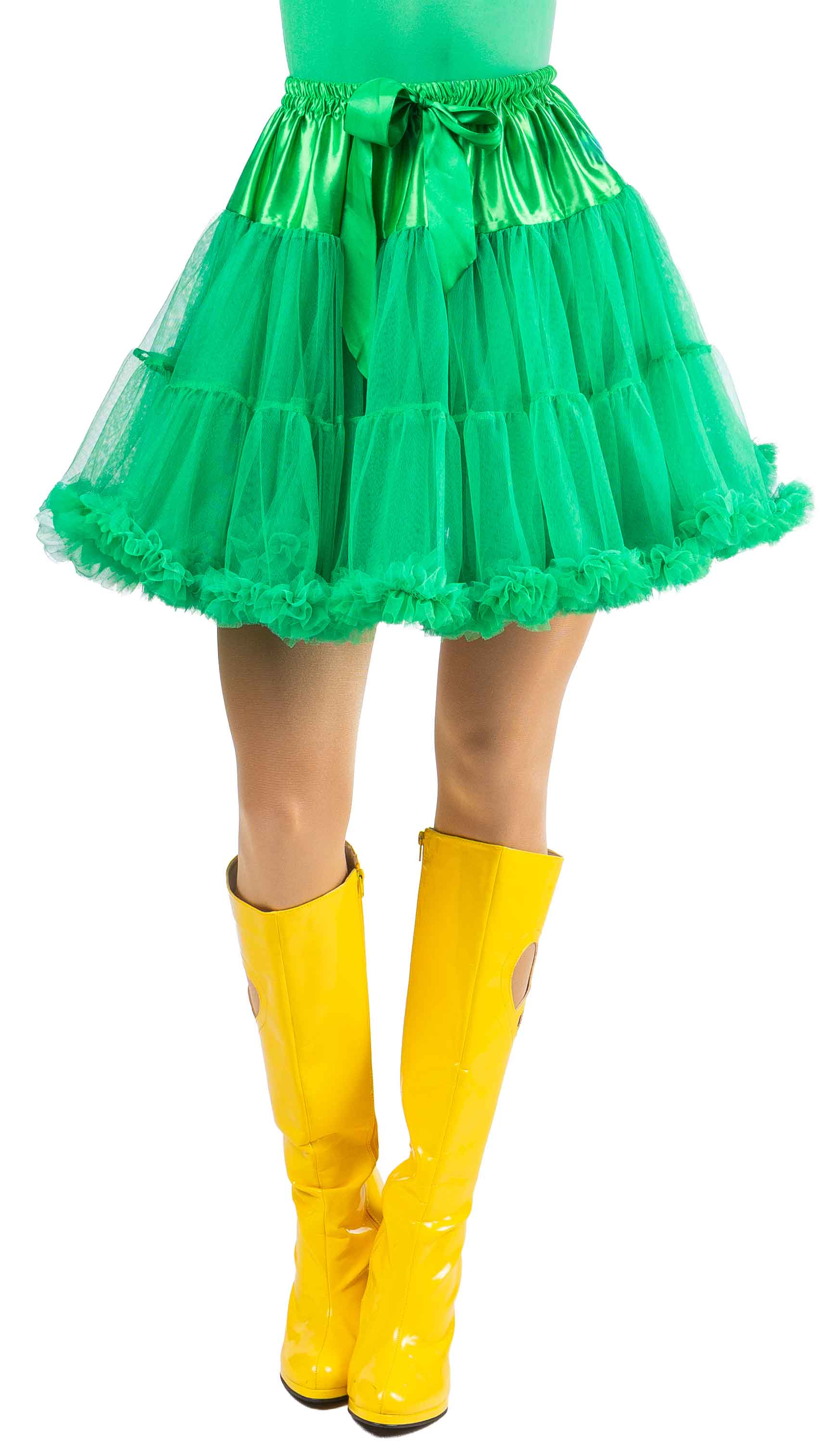 Tutu court à volants, vert