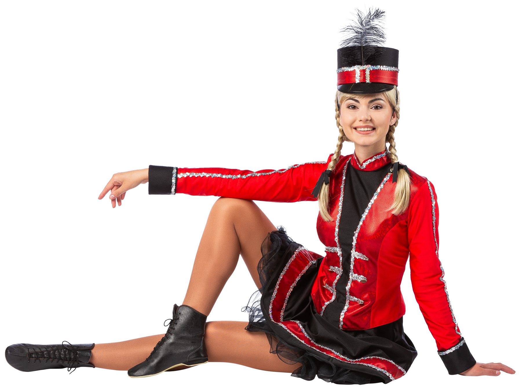 Sparkly costume "Melody", black-red