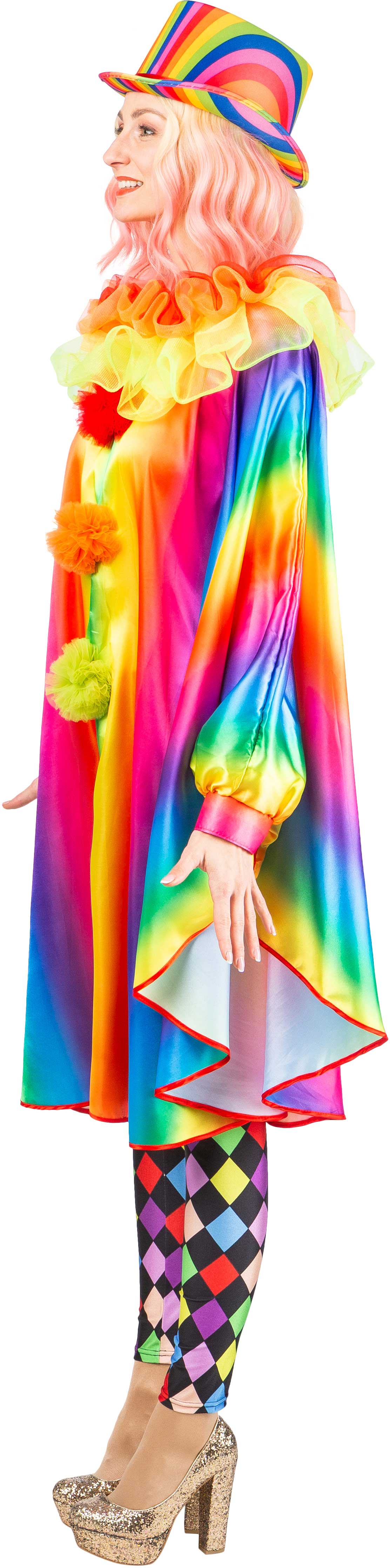 Rainbow Clown Poncho