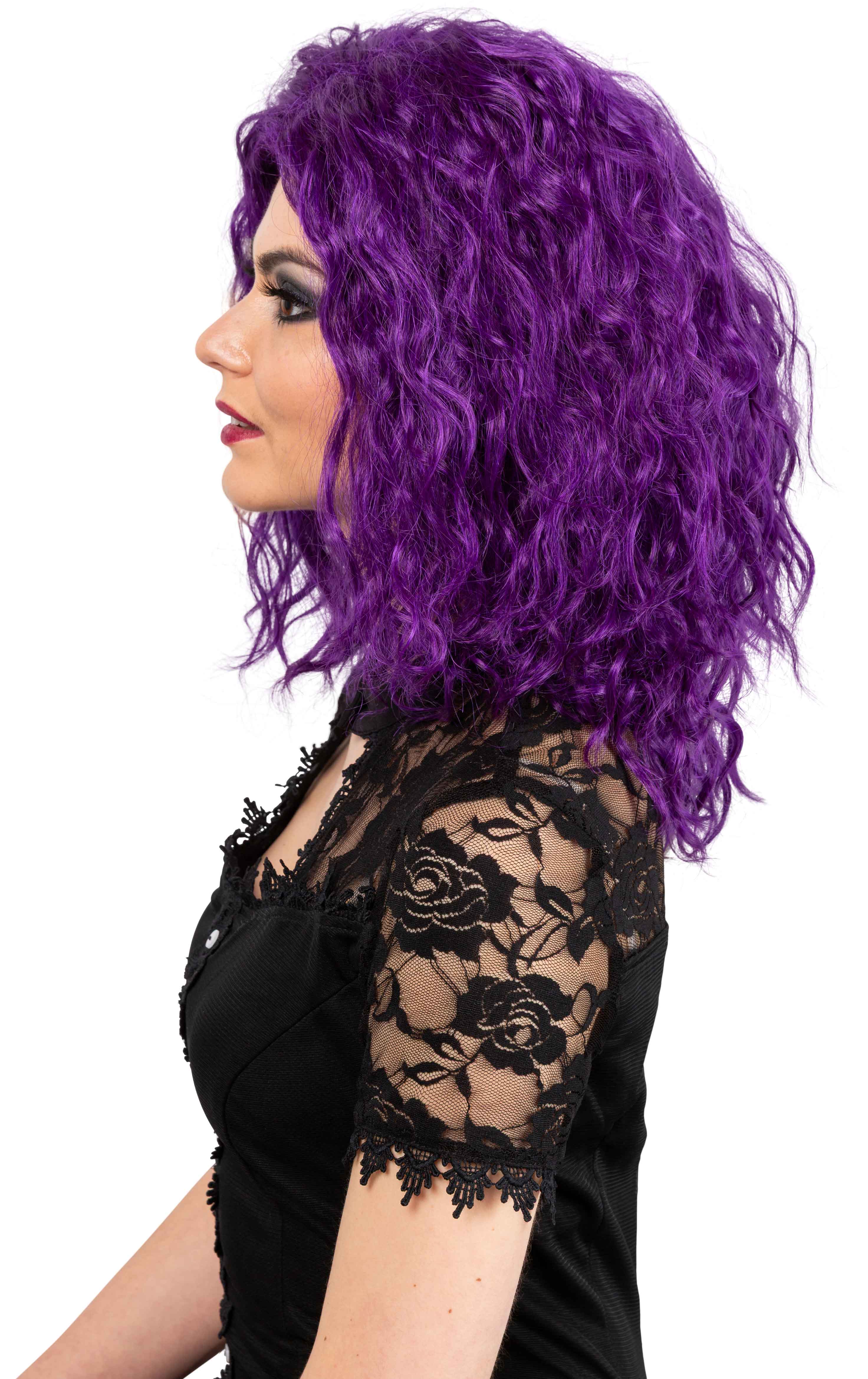Casey wig, purple