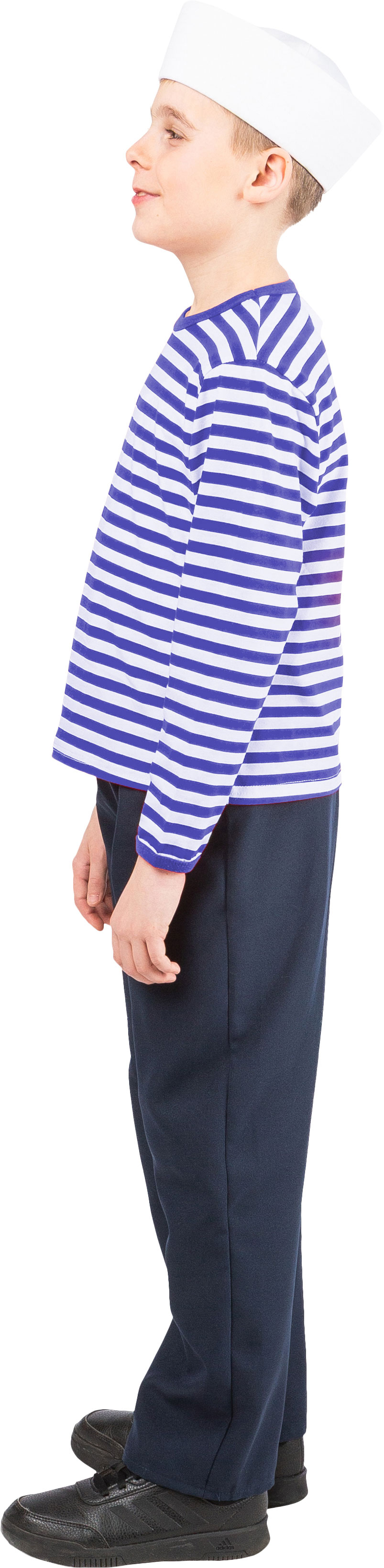 Children's striped jumper, blue