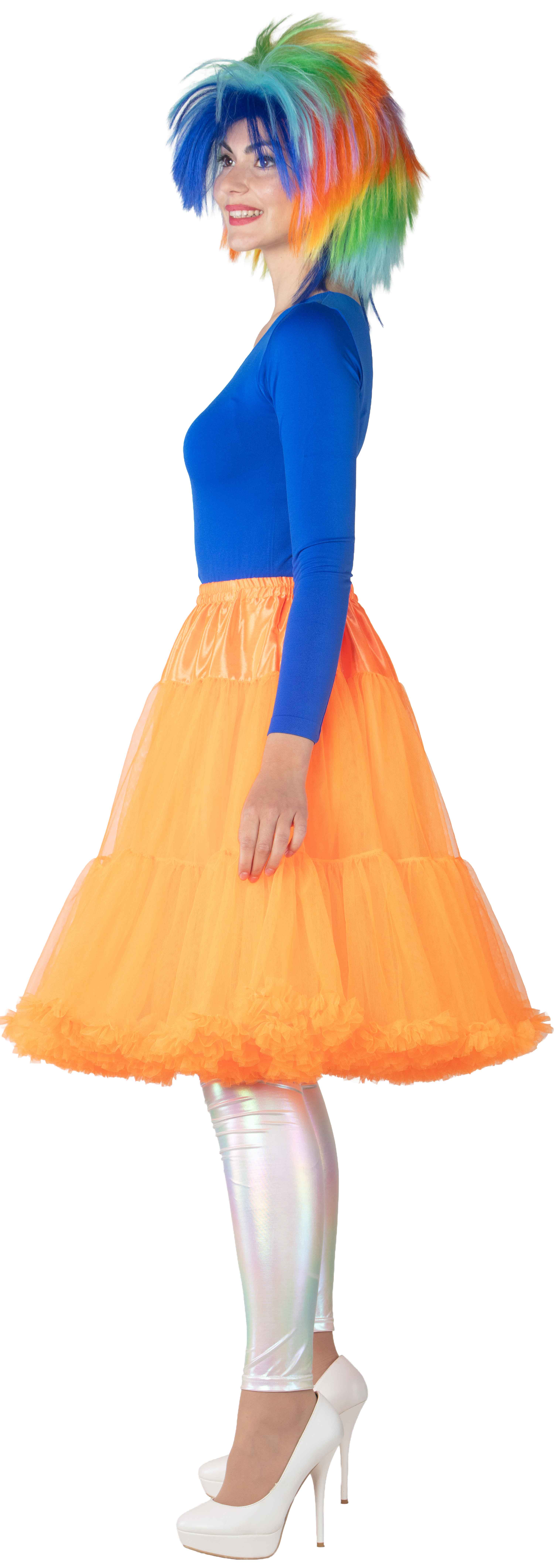Long tutu with a frill, orange