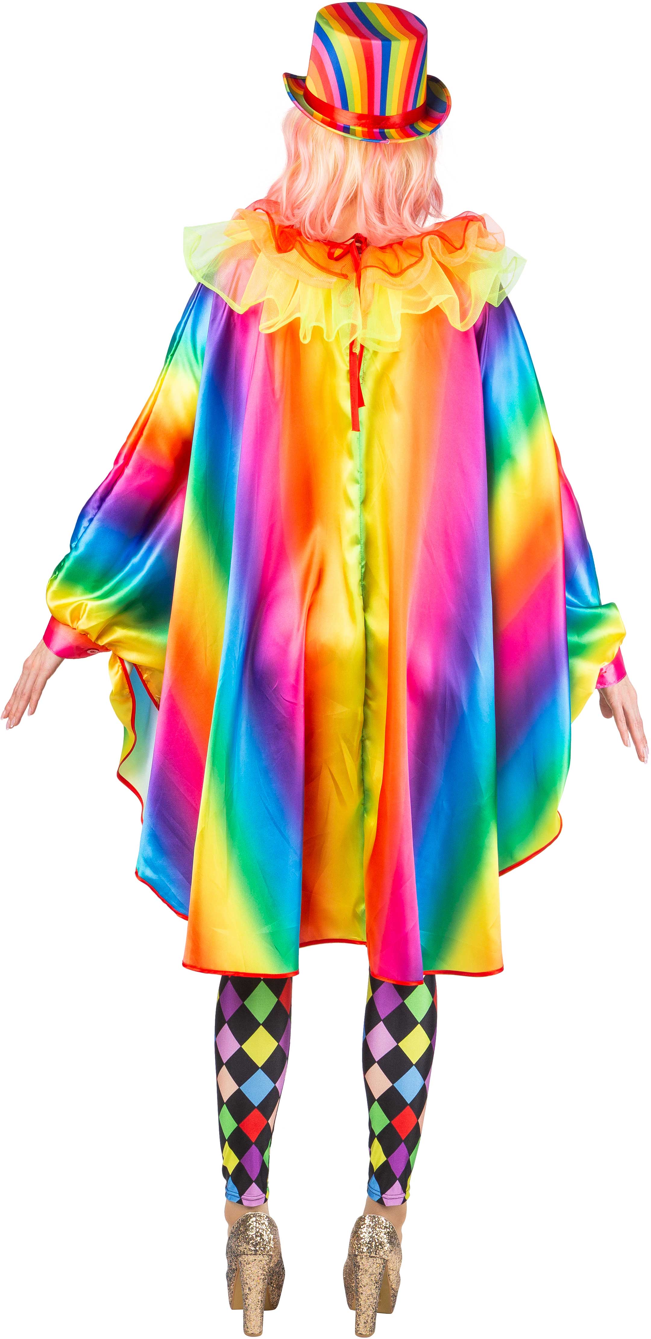 Rainbow Clown Poncho