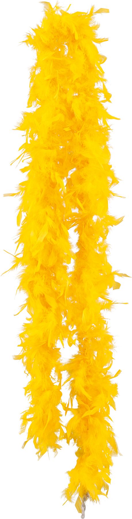 Boa en plumes Basic, jaune, 1,80 m, 50g