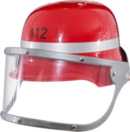 Feuerwehrhelm, rot für Kinder