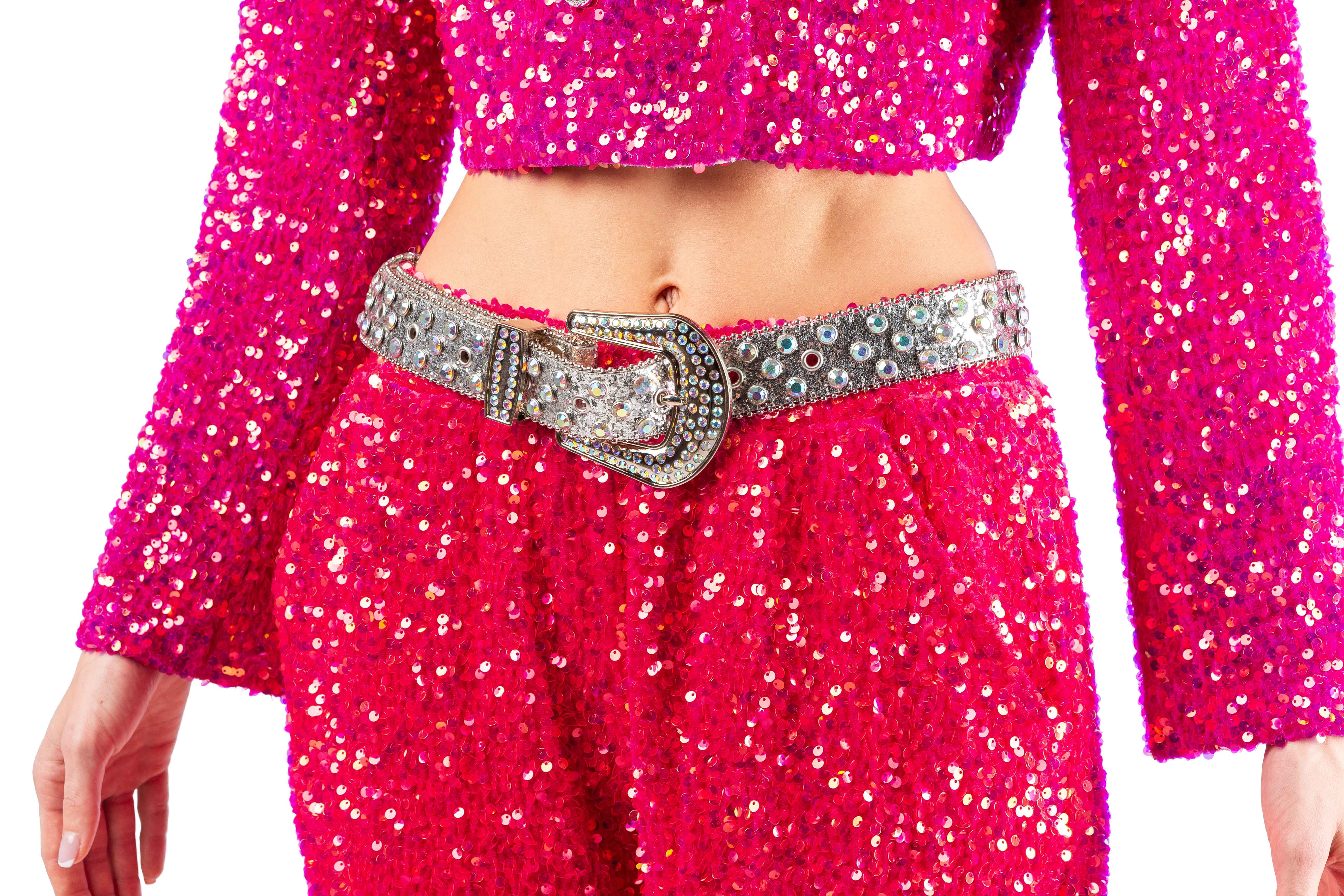 Gürtel Strass, silber