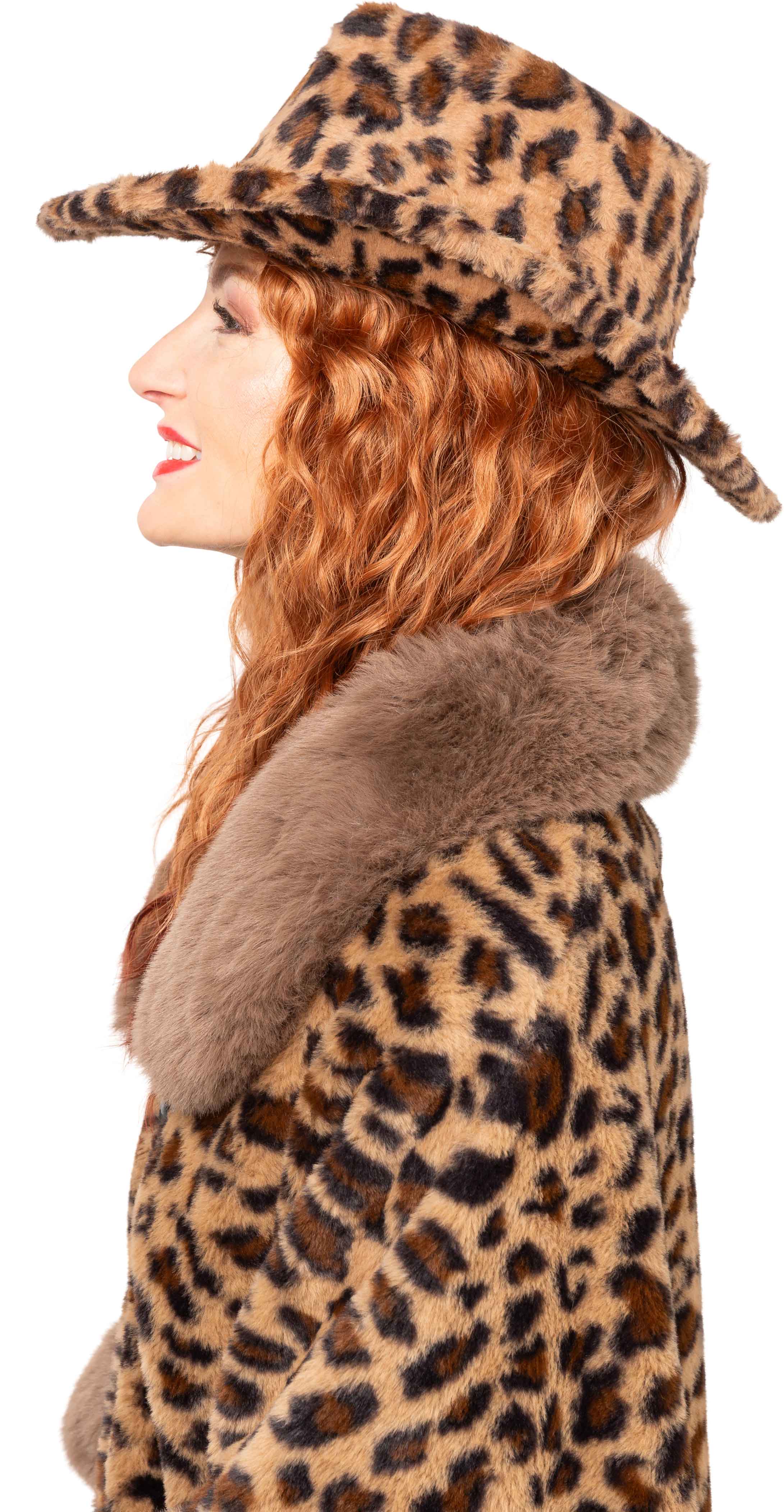 Cowboyhut Plüsch Leo, braun