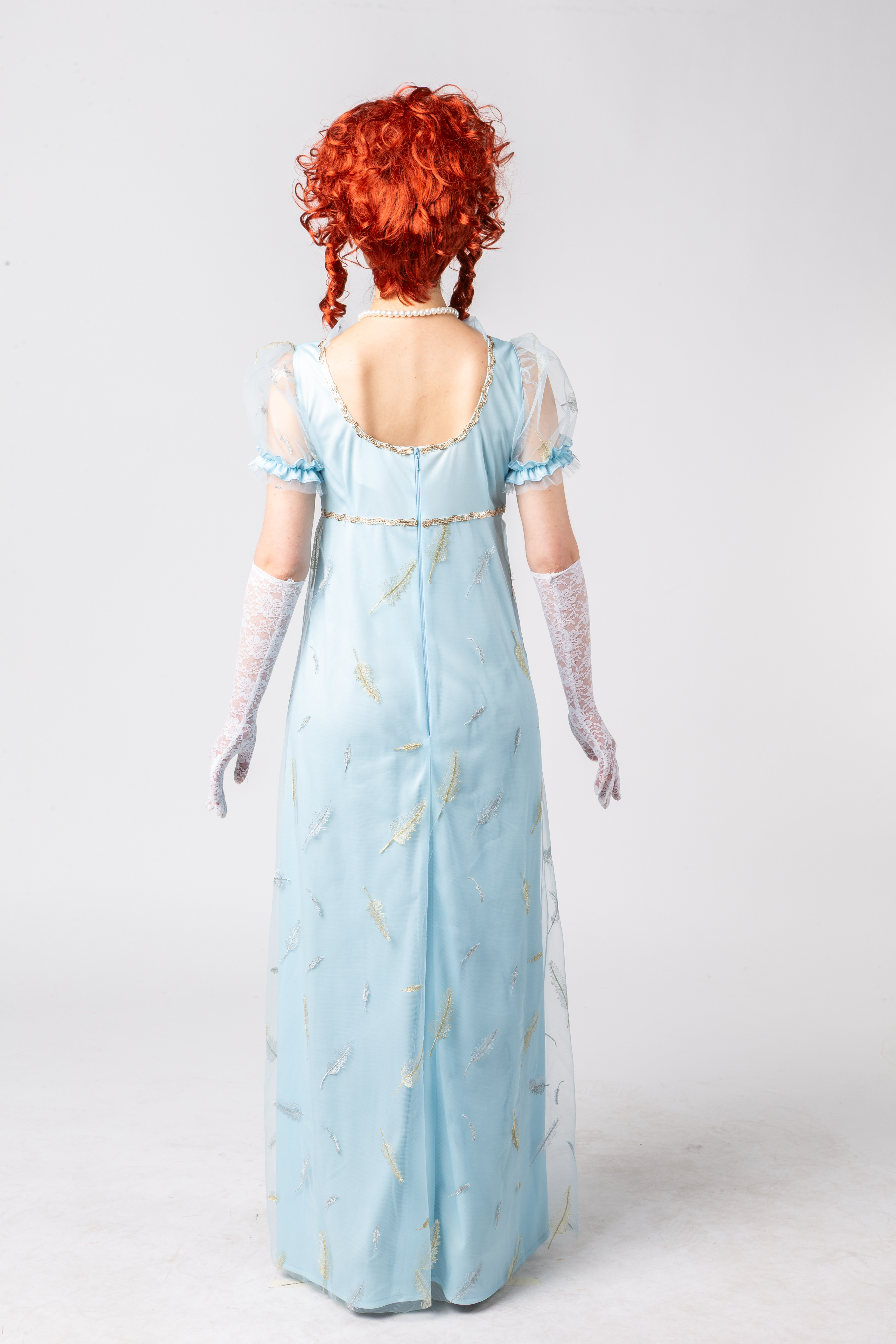 Robe Empire, turquoise