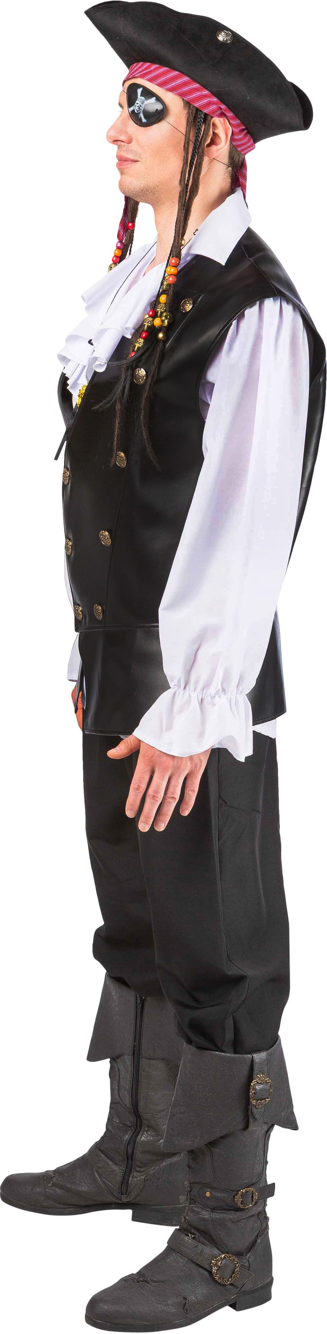 Gilet en cuir de pirate
