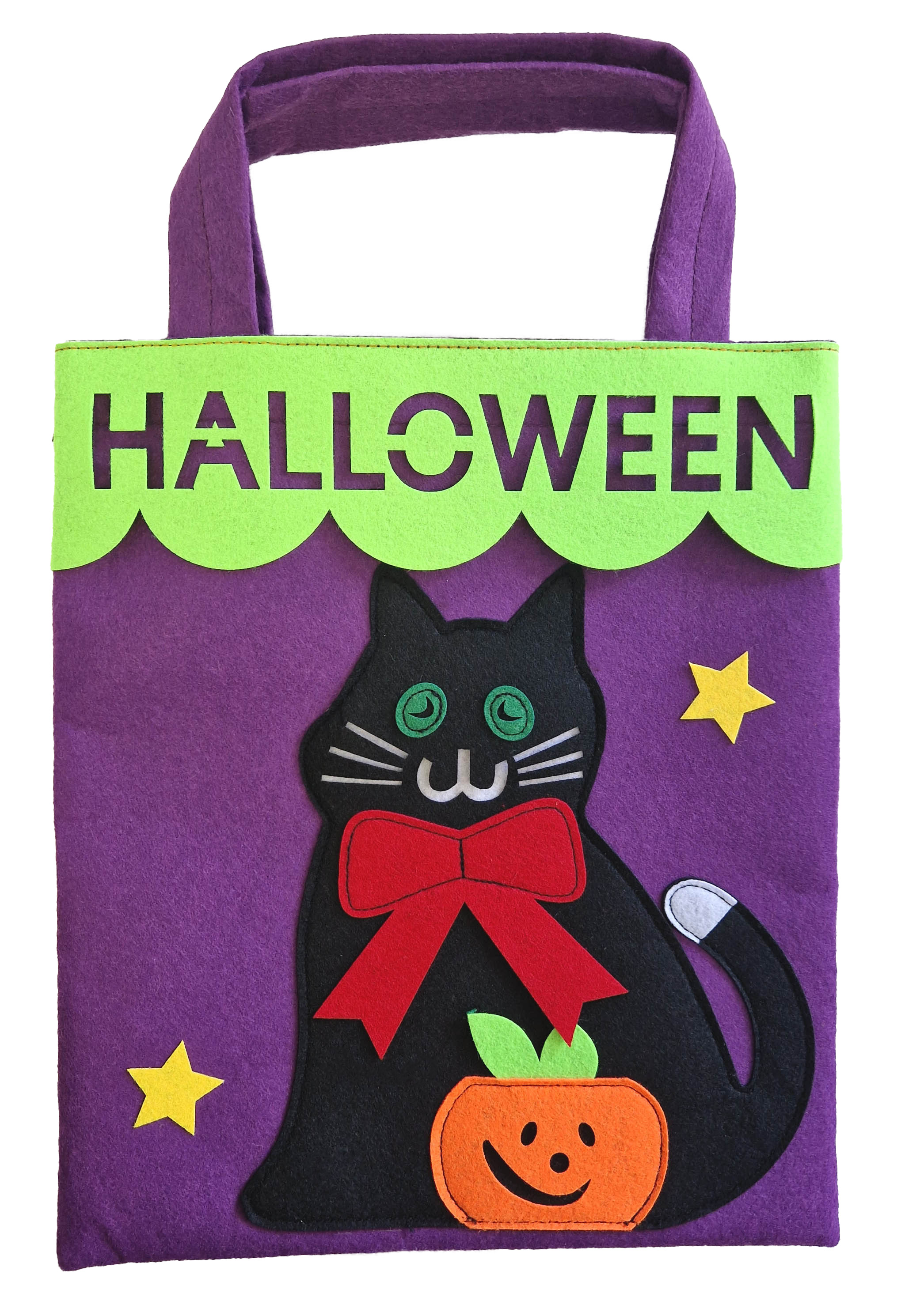 Sac en feutre chat noir