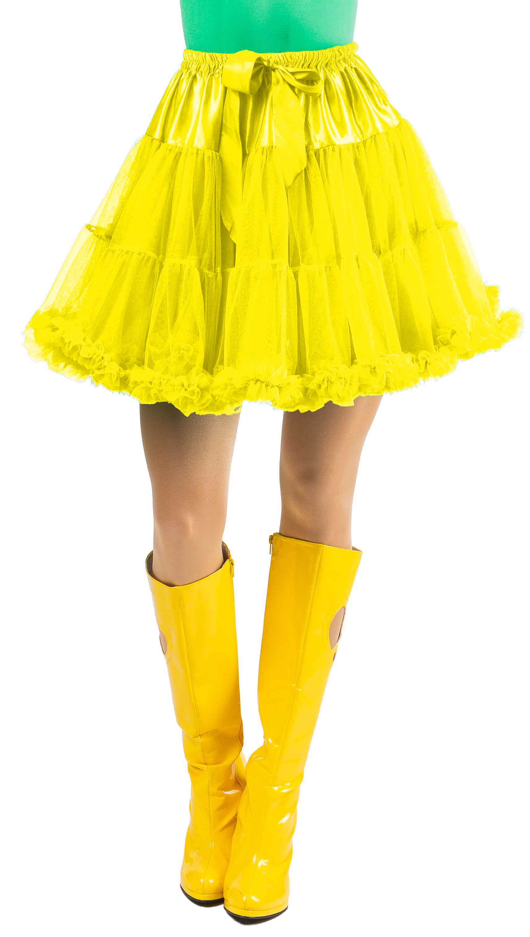 Tutu kurz mit Rüsche, gelb