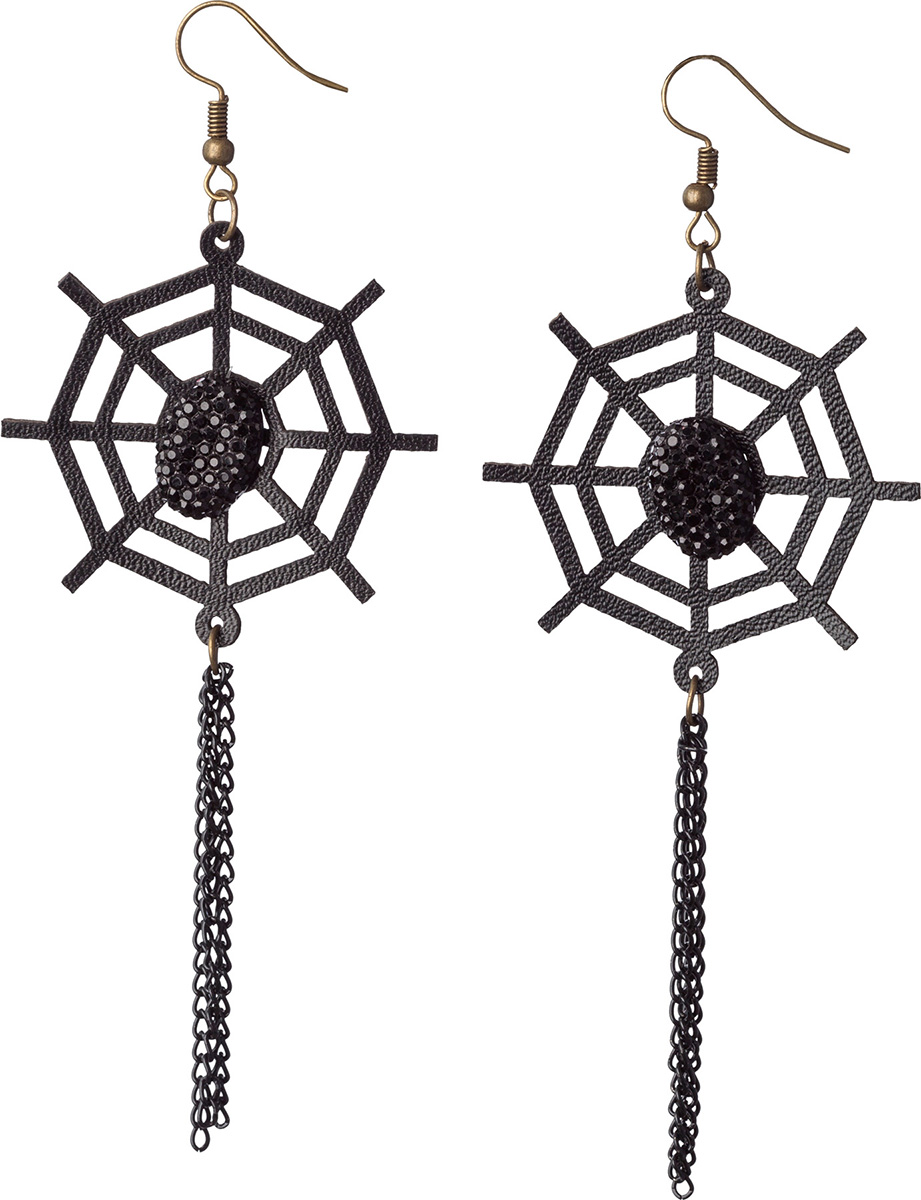 Boucles d´oreilles toile d´araignée