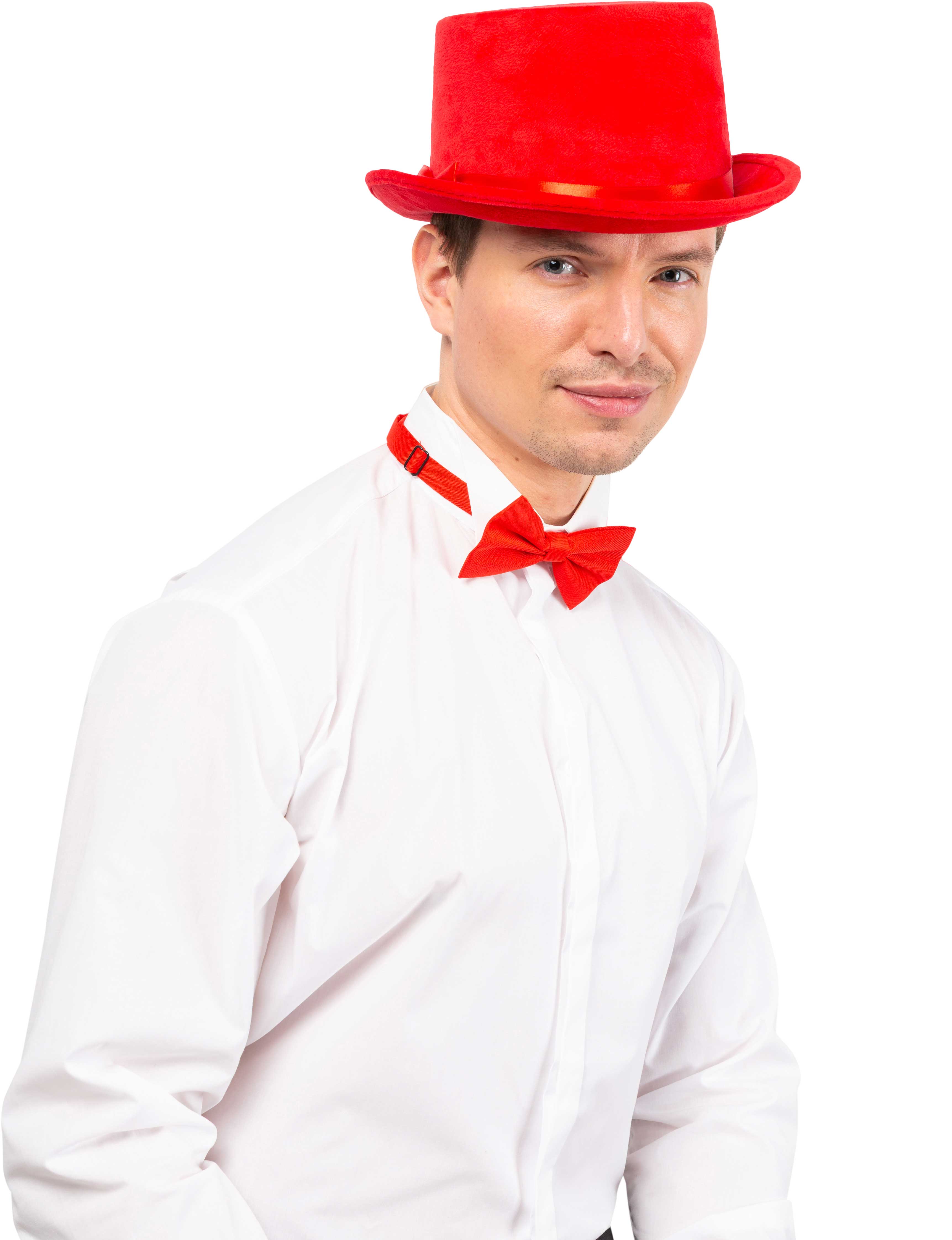 Flat velvet cylinder, red