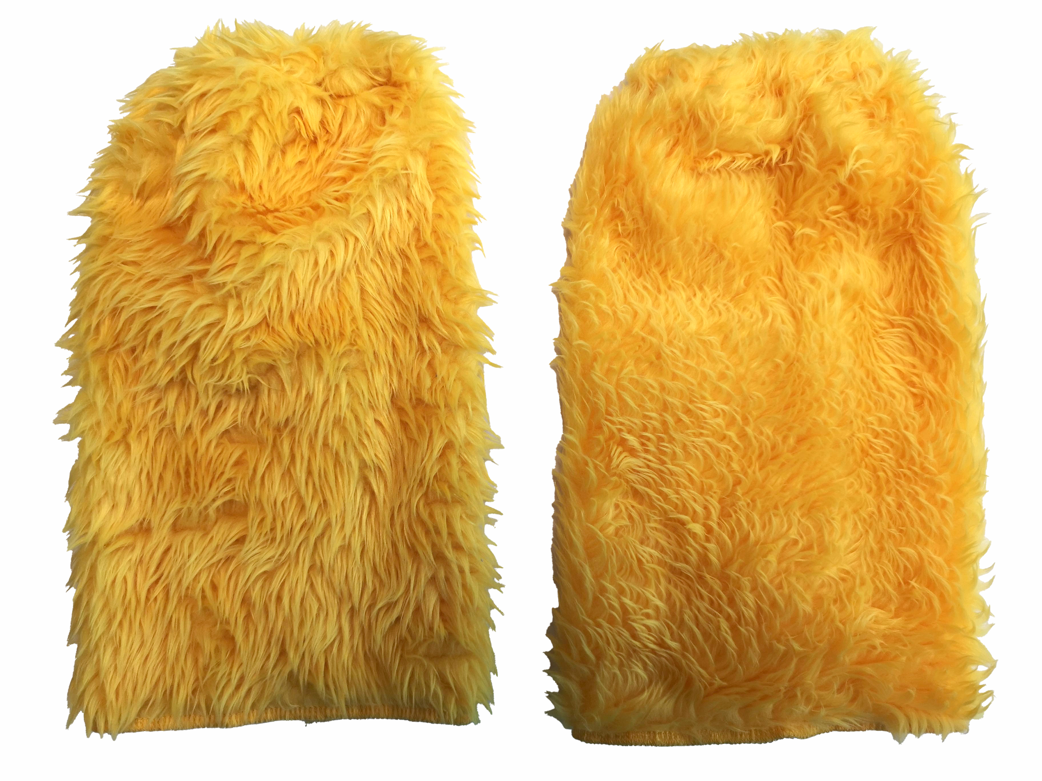 Plush cuffs, yellow 